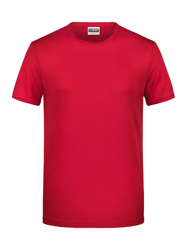 8002 - Men's-T in red Größe S von Daiber