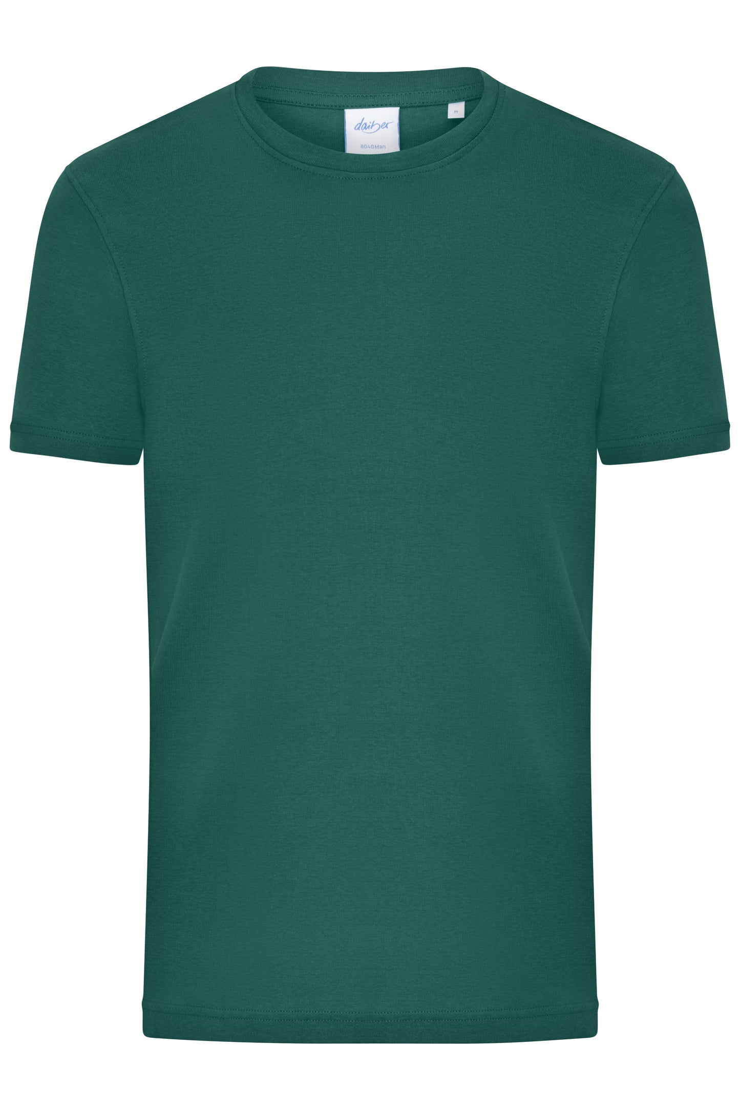 8040 - Men's T-Shirt 1:1 Rib in smoky-green Größe S von Daiber