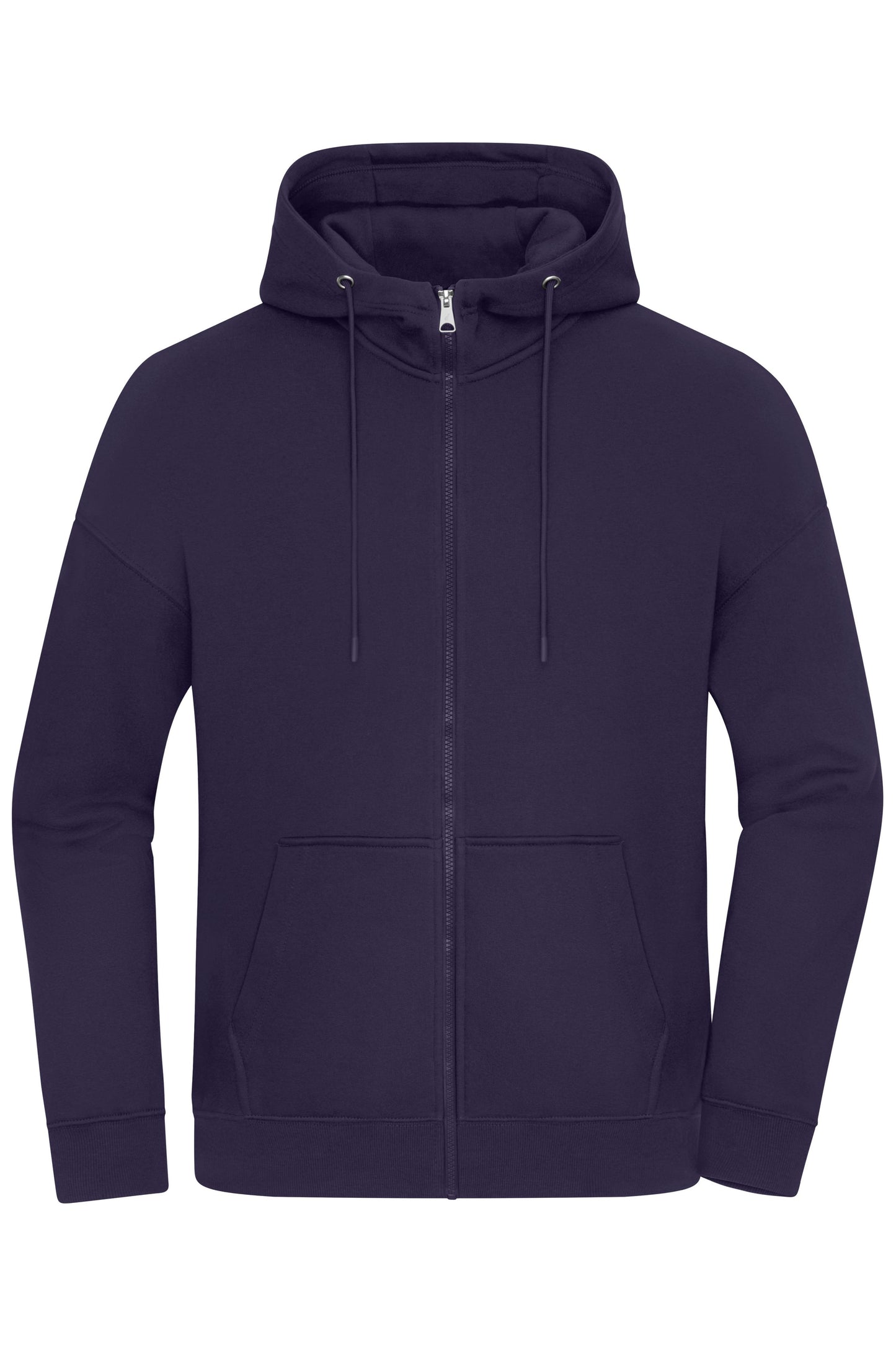 8043 - Oversized Hooded Jacket UNISEX in deep-purple Größe XXS von Daiber