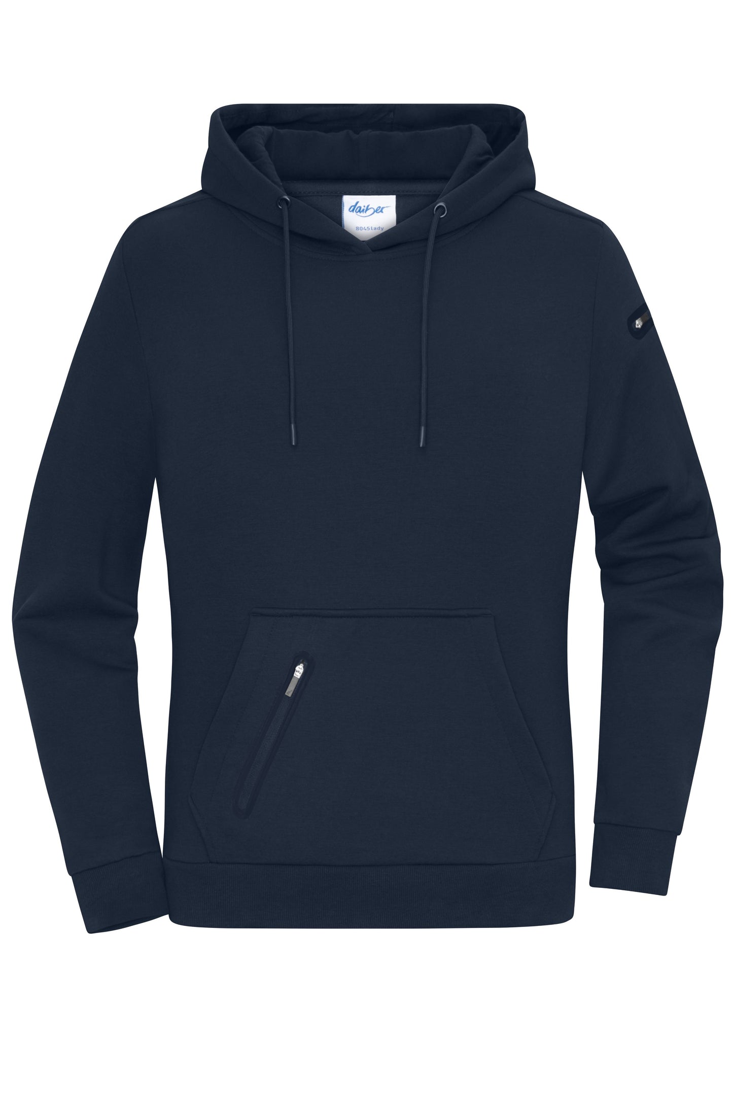 8045 - Ladies' Hoody Interlock in navy Größe XS von Daiber