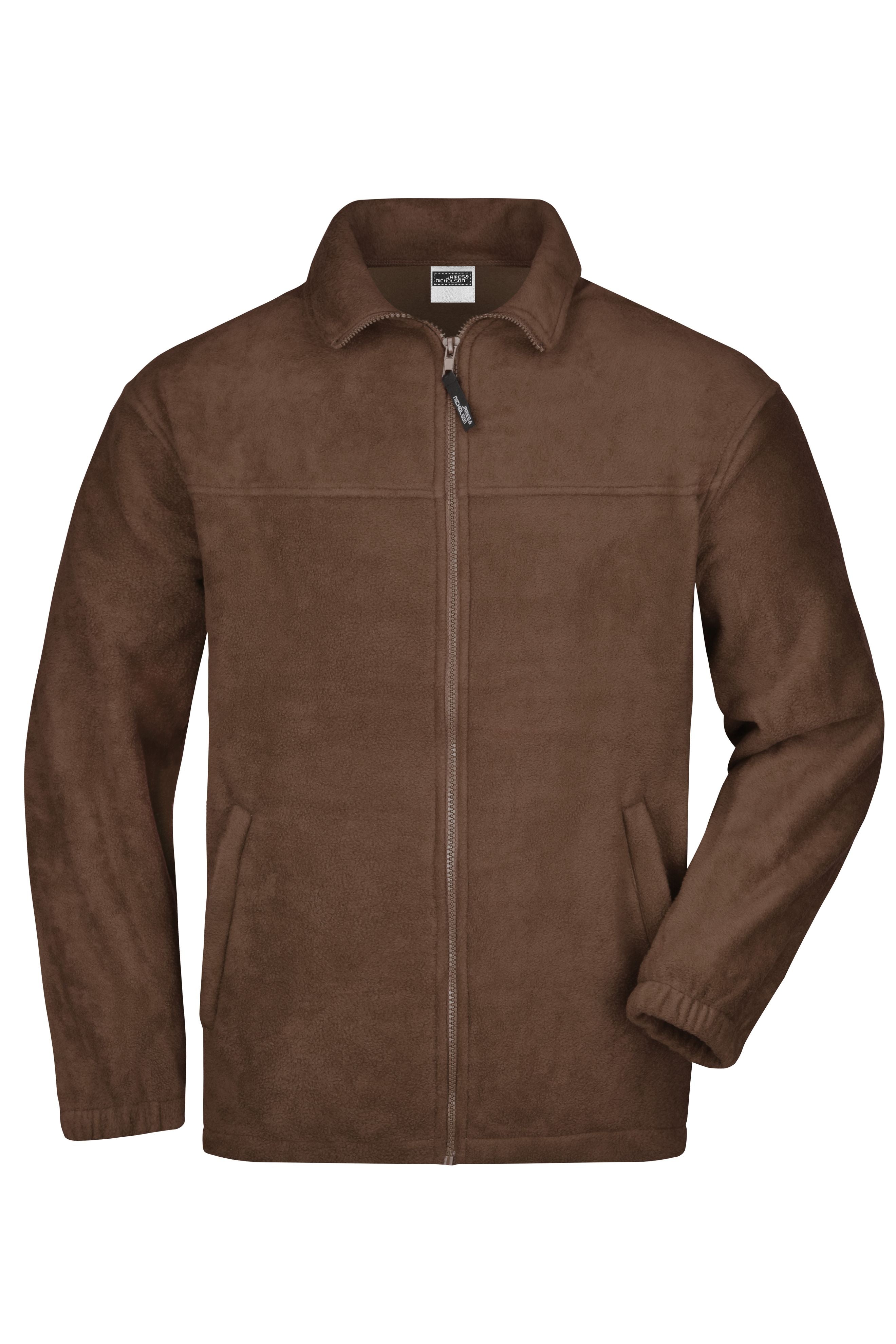 JN044 - Full-Zip Fleece in brown Größe S von Daiber