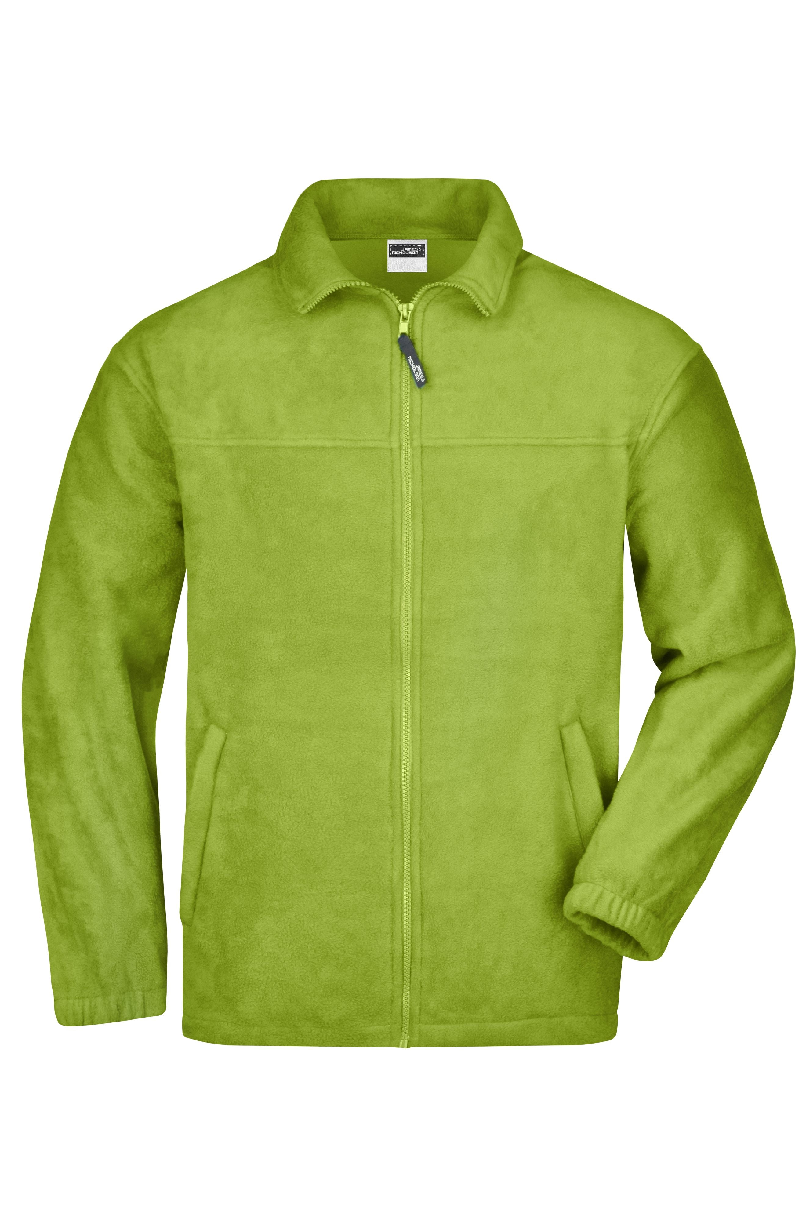 JN044 - Full-Zip Fleece in lime-green Größe S von Daiber