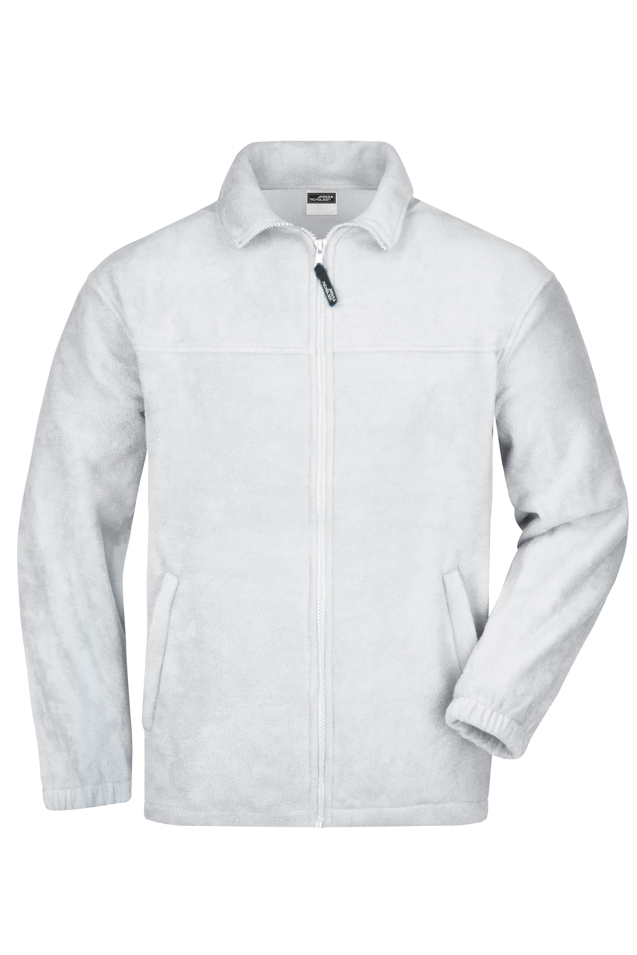 JN044 - Full-Zip Fleece in white Größe S von Daiber