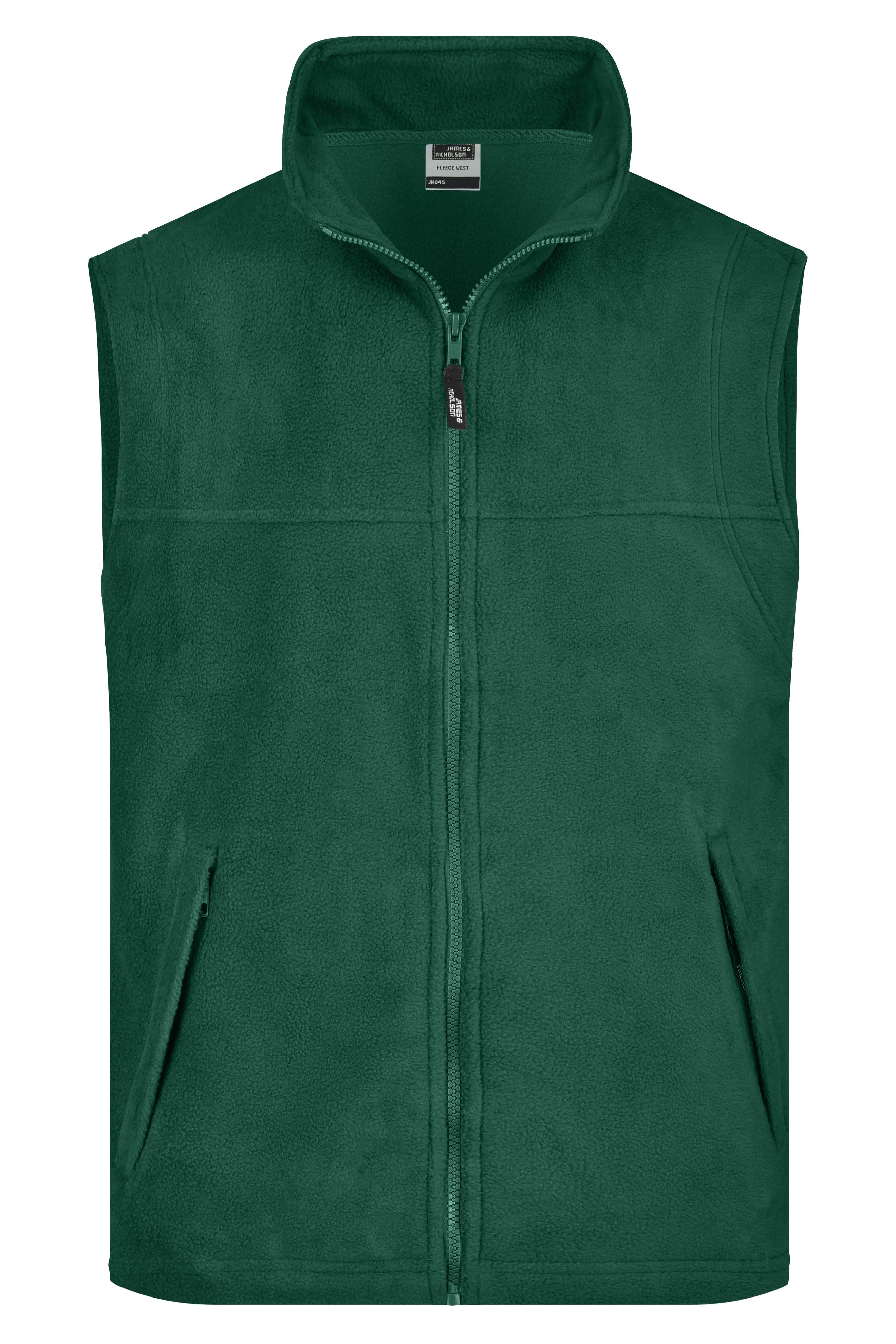 JN045 - Fleece Vest in dark-green Größe S von Daiber