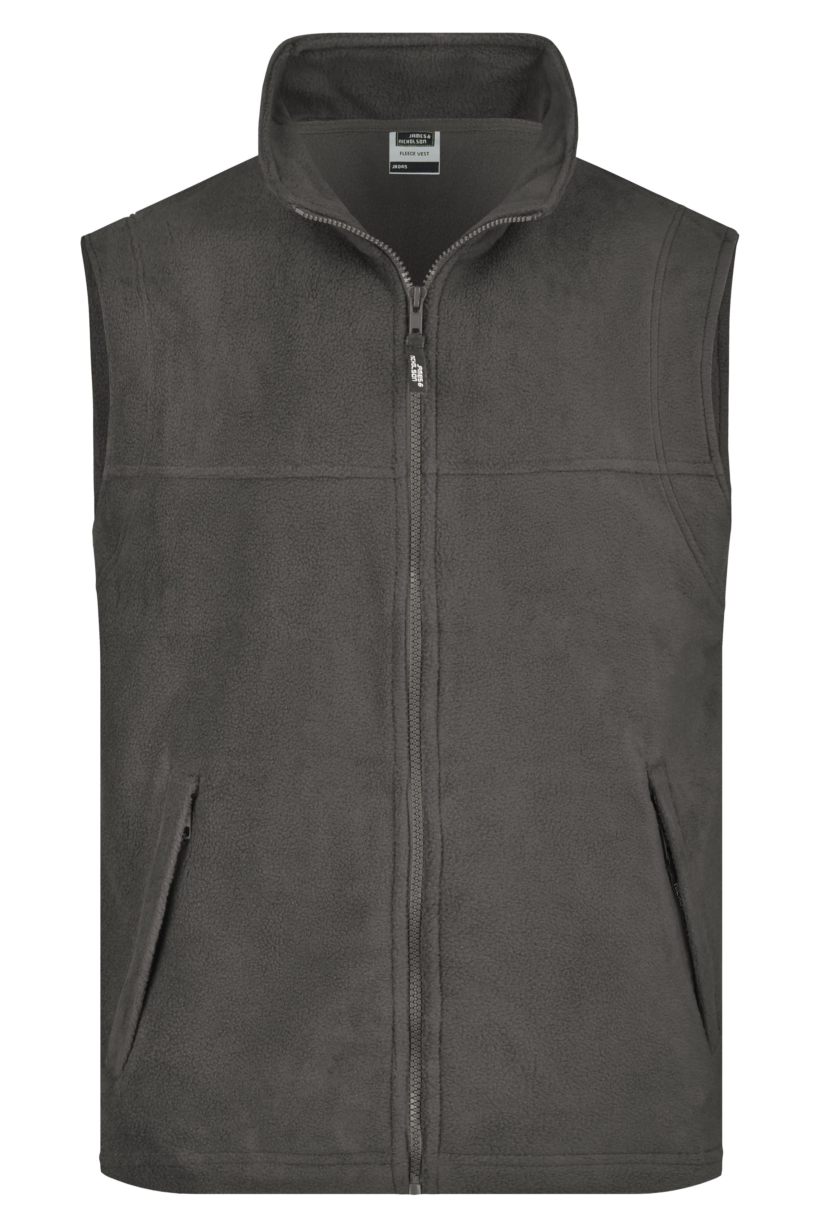 JN045 - Fleece Vest in dark-grey Größe S von Daiber