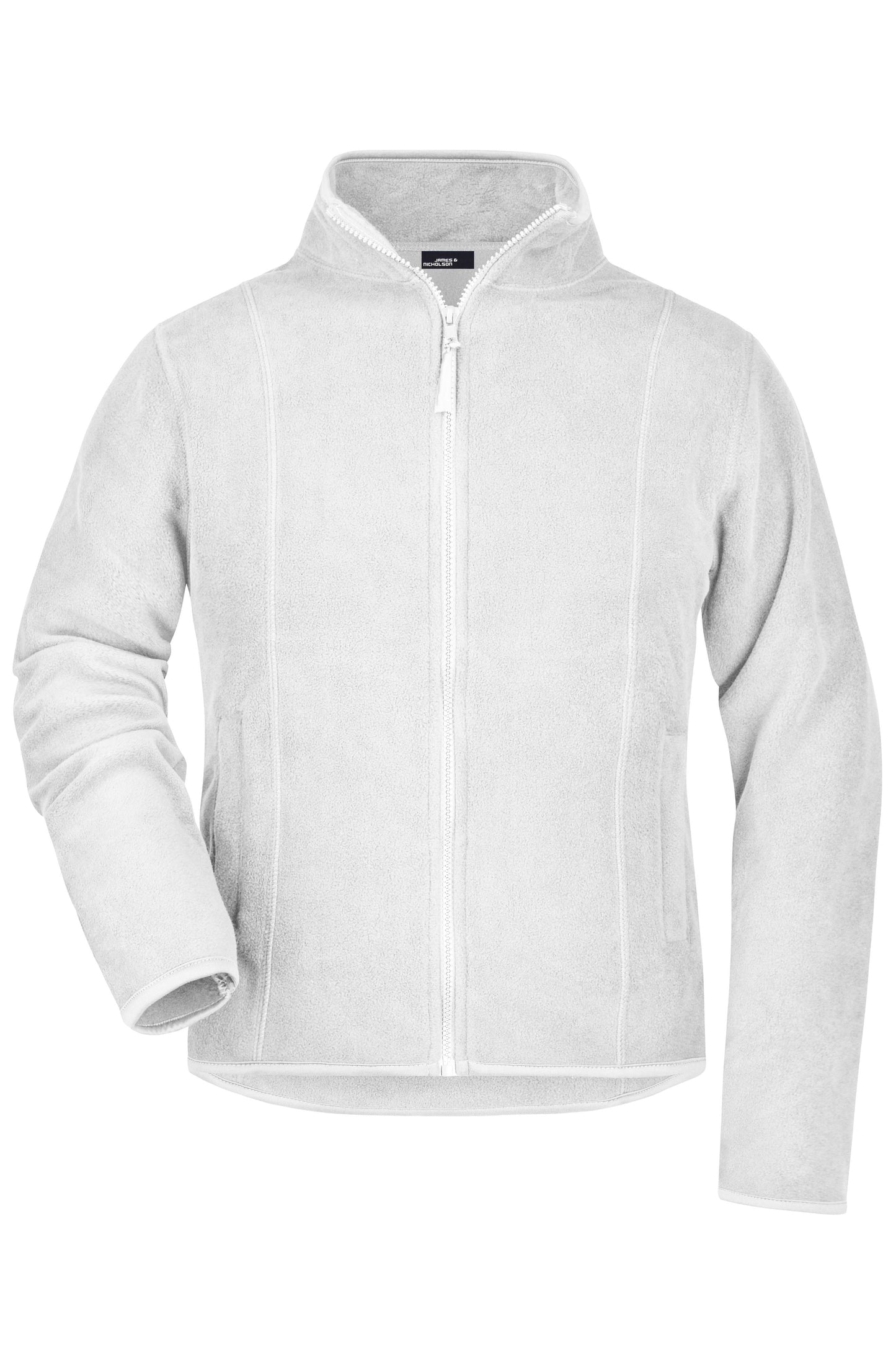 JN049 - Girly Microfleece Jacket in white Größe S von Daiber