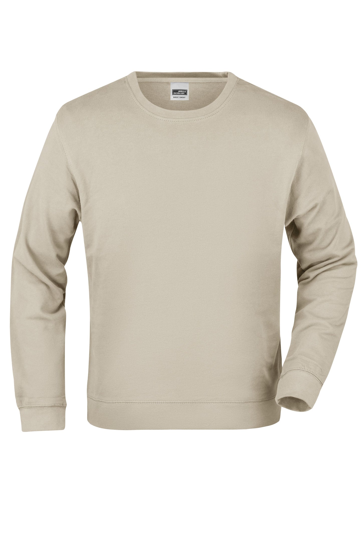 JN057 - Basic Sweat in stone Größe S von Daiber
