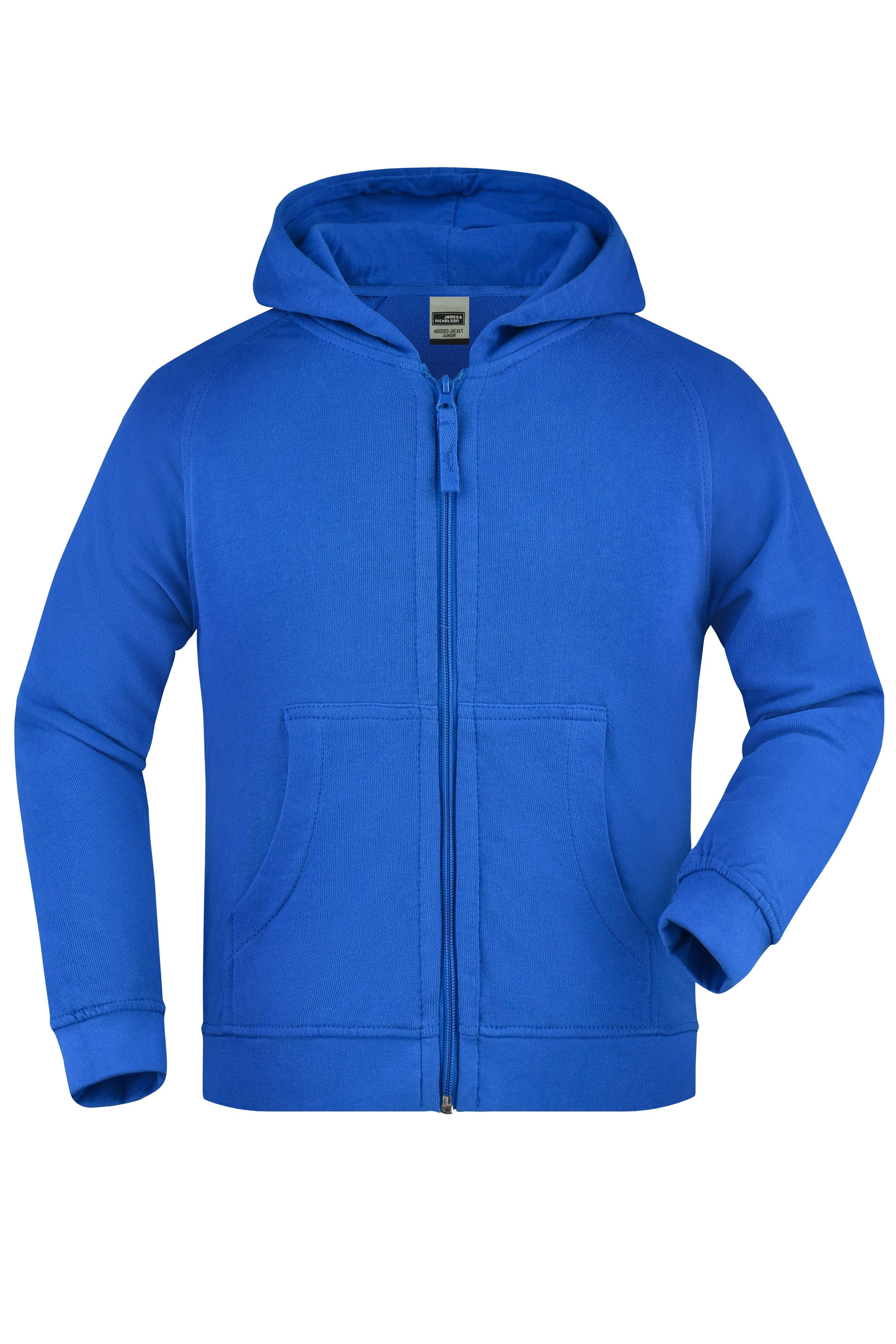 JN059K - Hooded Jacket Junior in royal Größe XS von Daiber