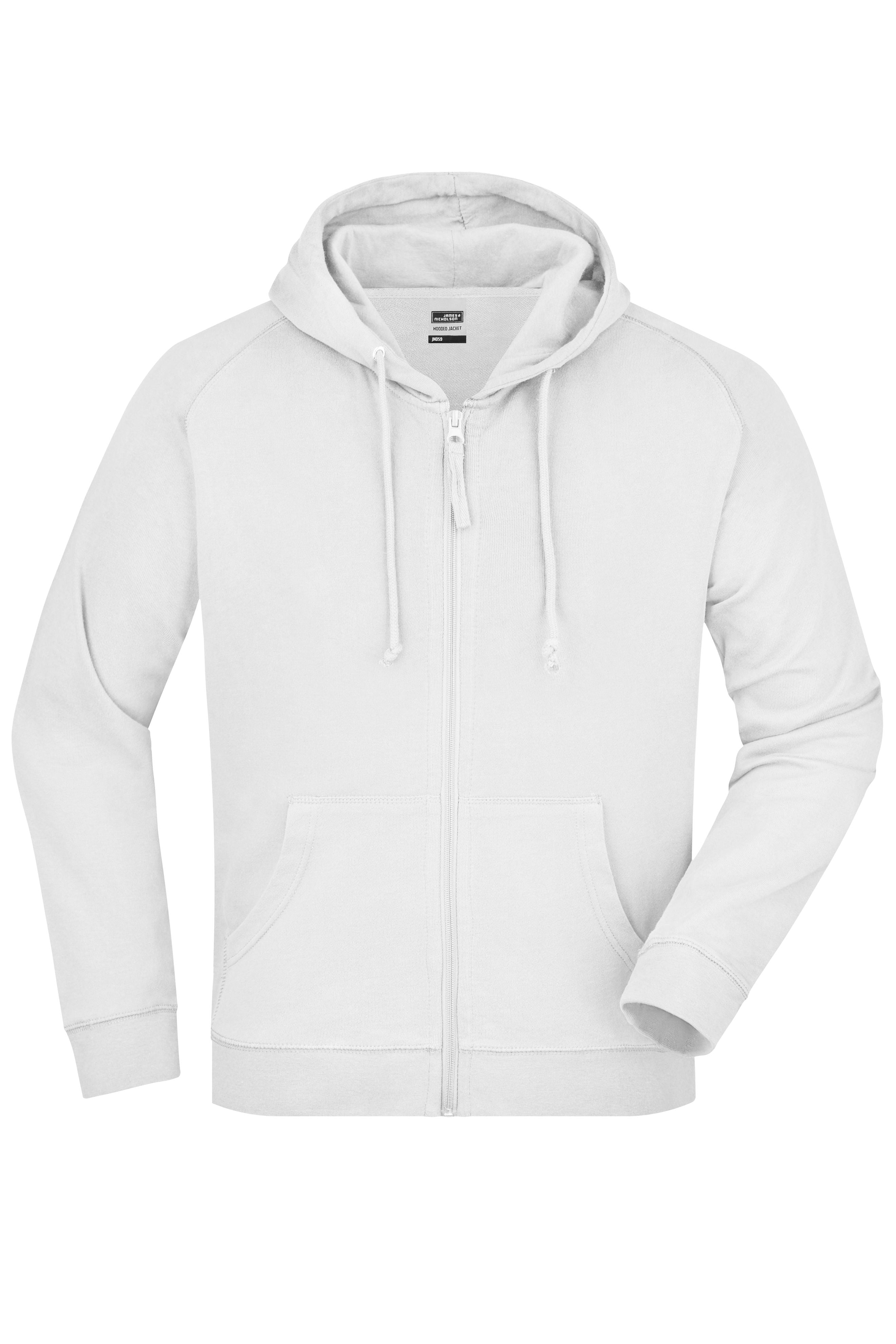JN059 - Hooded Jacket in white Größe S von Daiber