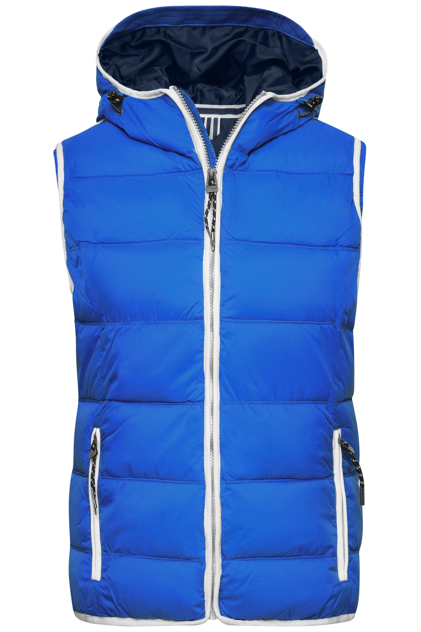 JN1075 - Ladies' Maritime Vest in nautic-blue/white Größe S von Daiber