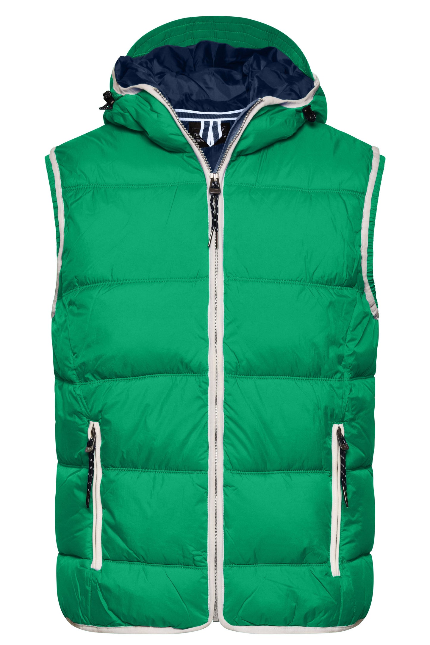 JN1076 - Men's Maritime Vest in irish-green/white Größe S von Daiber