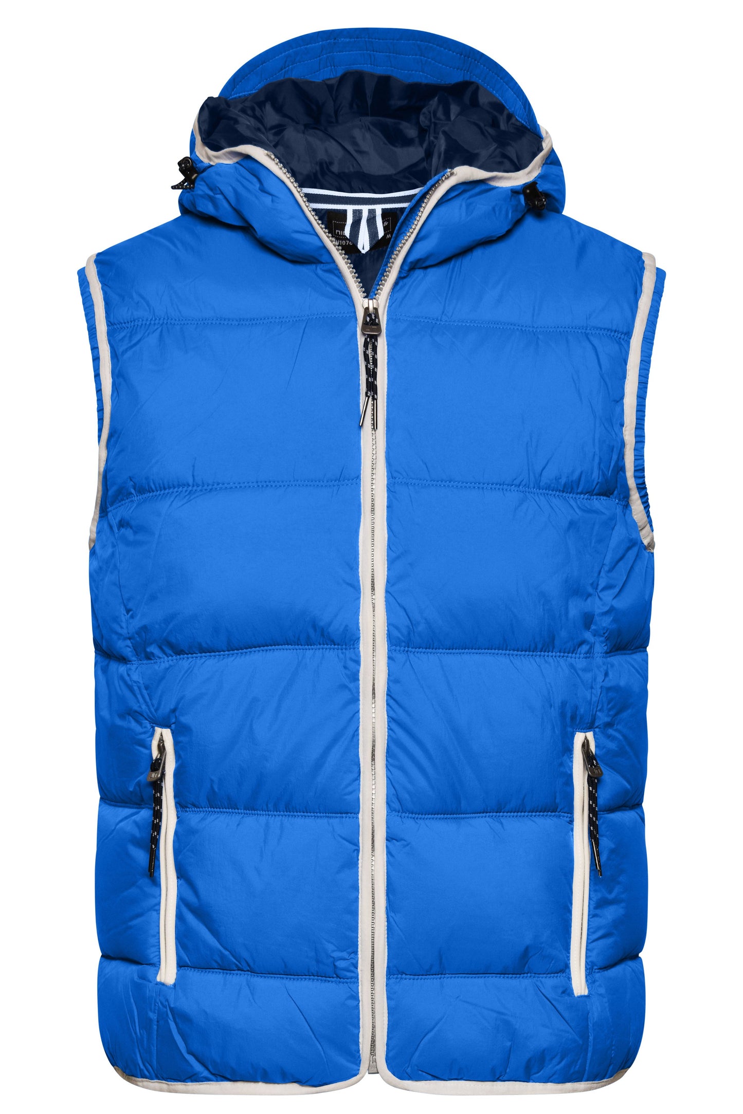 JN1076 - Men's Maritime Vest in nautic-blue/white Größe S von Daiber