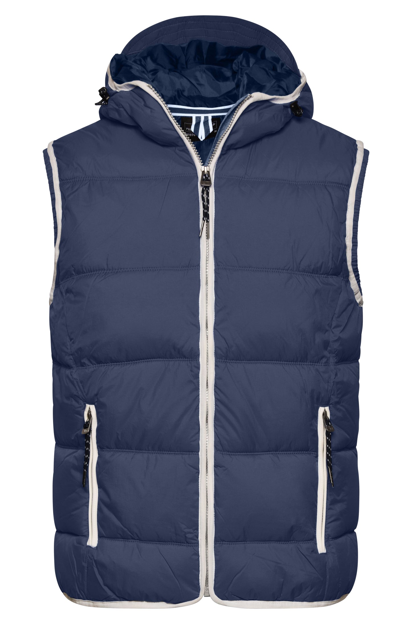 JN1076 - Men's Maritime Vest in navy/white Größe S von Daiber