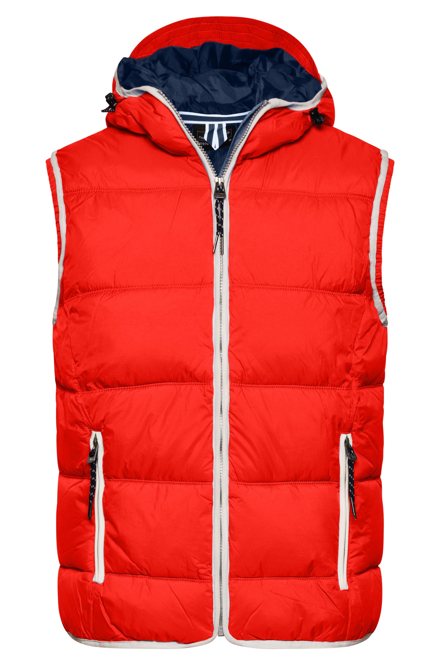 JN1076 - Men's Maritime Vest in red/white Größe S von Daiber