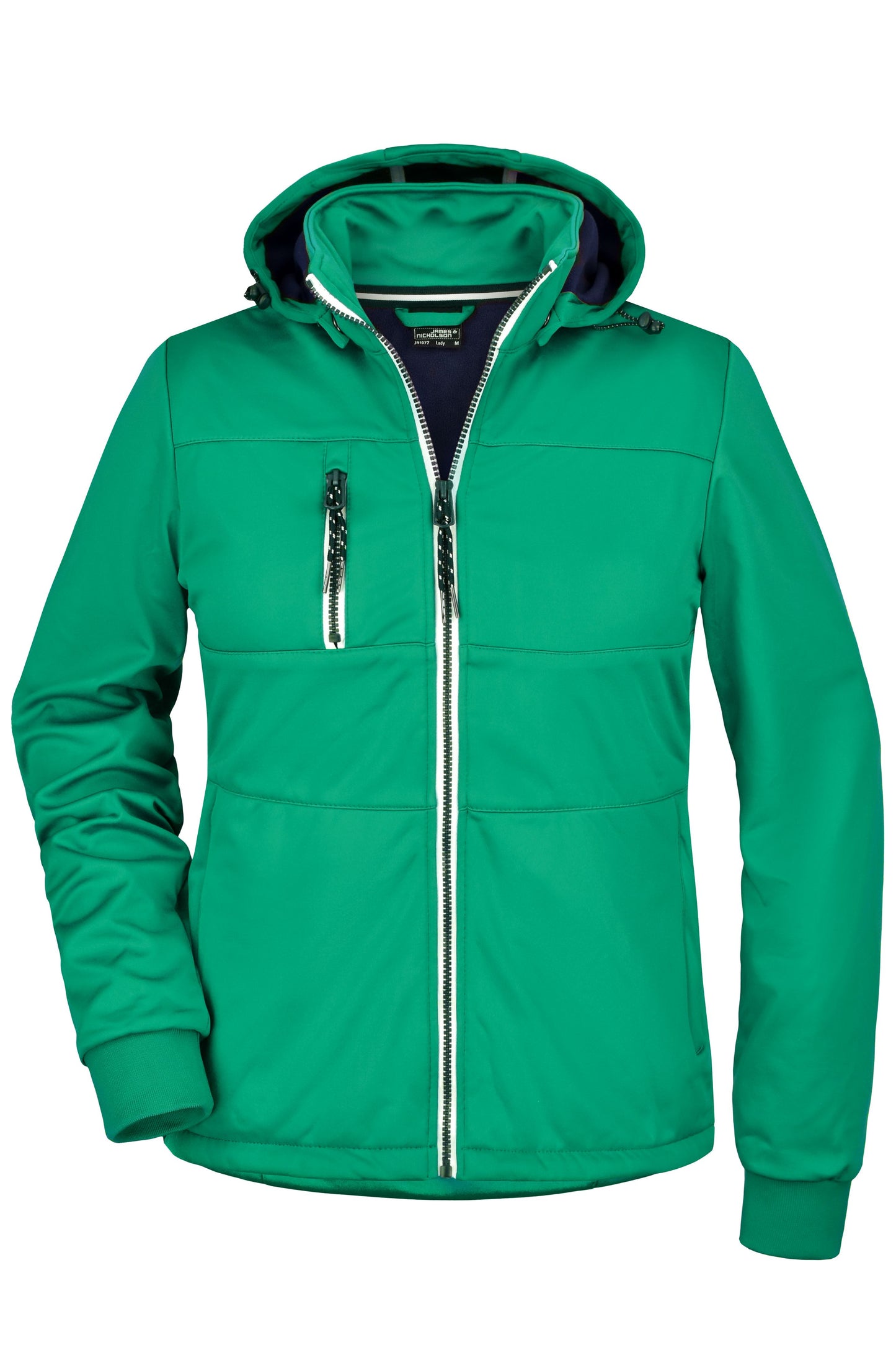 JN1077 - Ladies' Maritime Jacket in irish-green/navy/white Größe S von Daiber