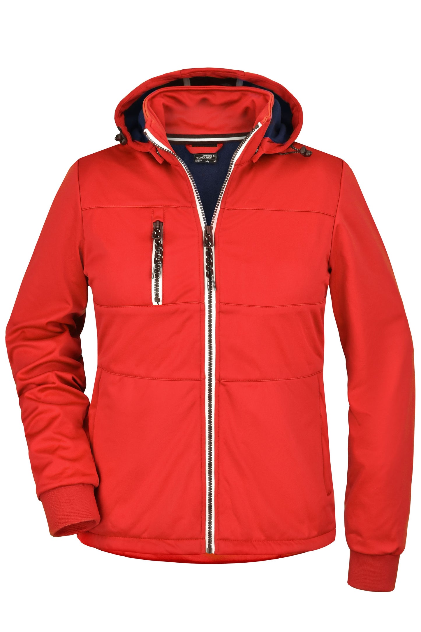 JN1077 - Ladies' Maritime Jacket in red/navy/white Größe S von Daiber