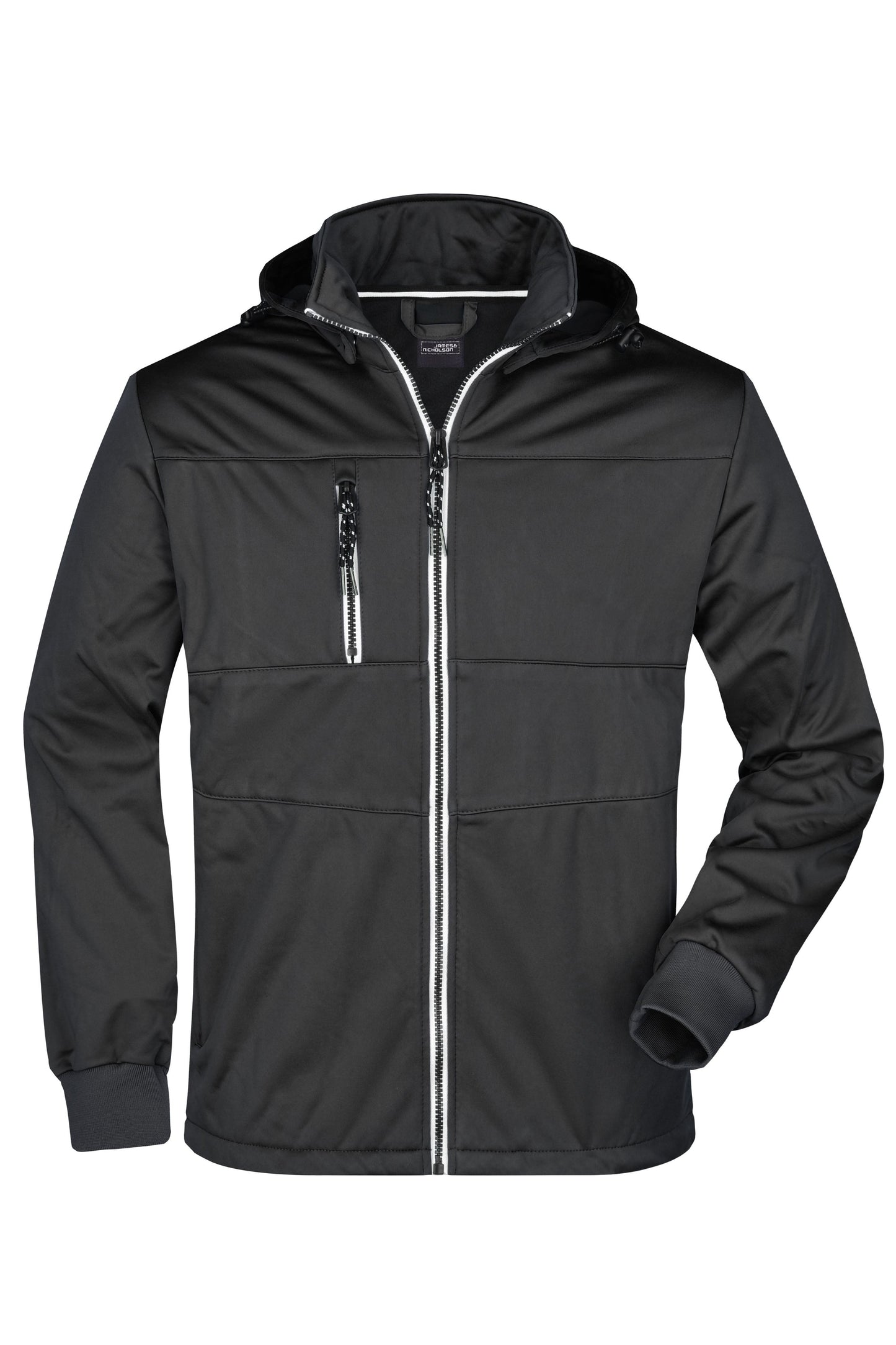 JN1078 - Men's Maritime Jacket in black/black/white Größe S von Daiber
