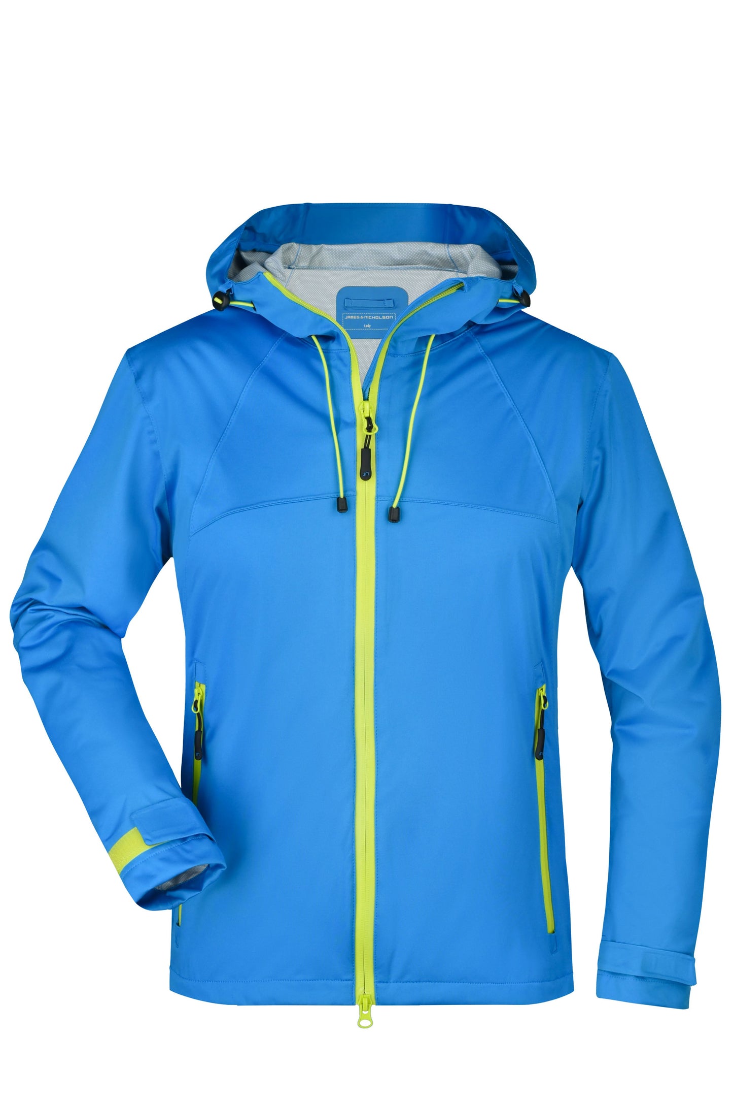JN1097 - Ladies' Outdoor Jacket in aqua/acid-yellow Größe S von Daiber