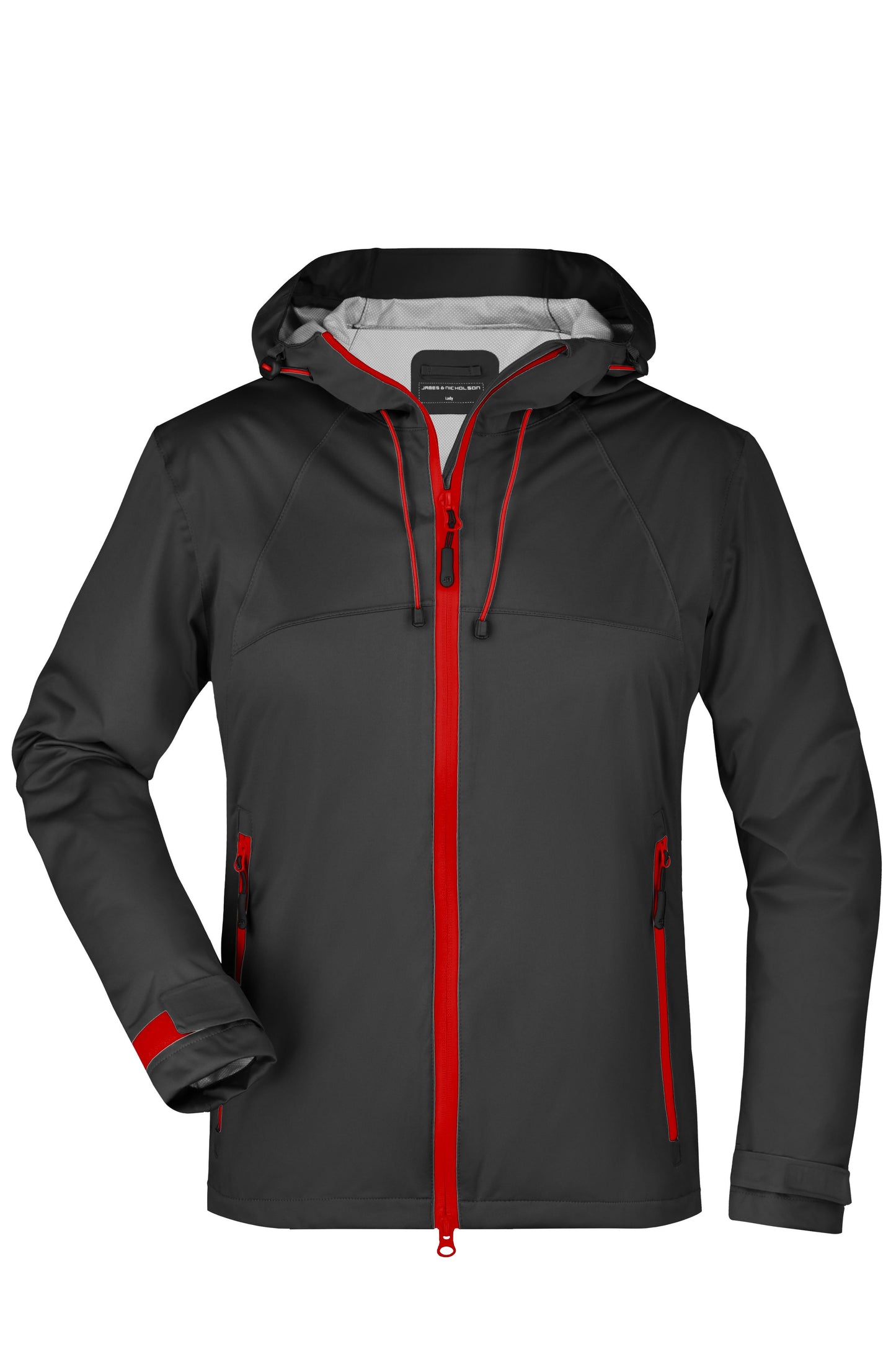 JN1097 - Ladies' Outdoor Jacket in black/red Größe S von Daiber