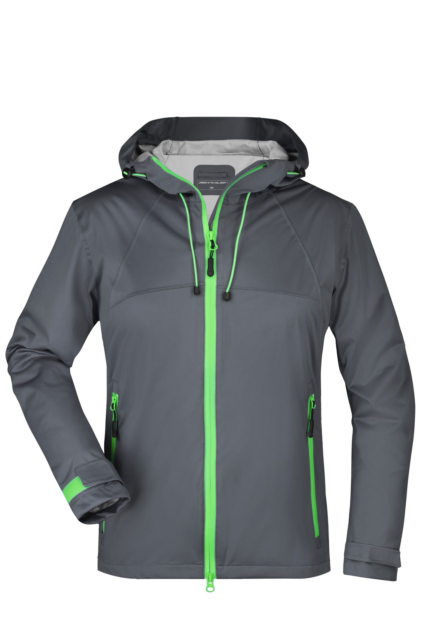 JN1097 - Ladies' Outdoor Jacket in iron-grey/green Größe S von Daiber