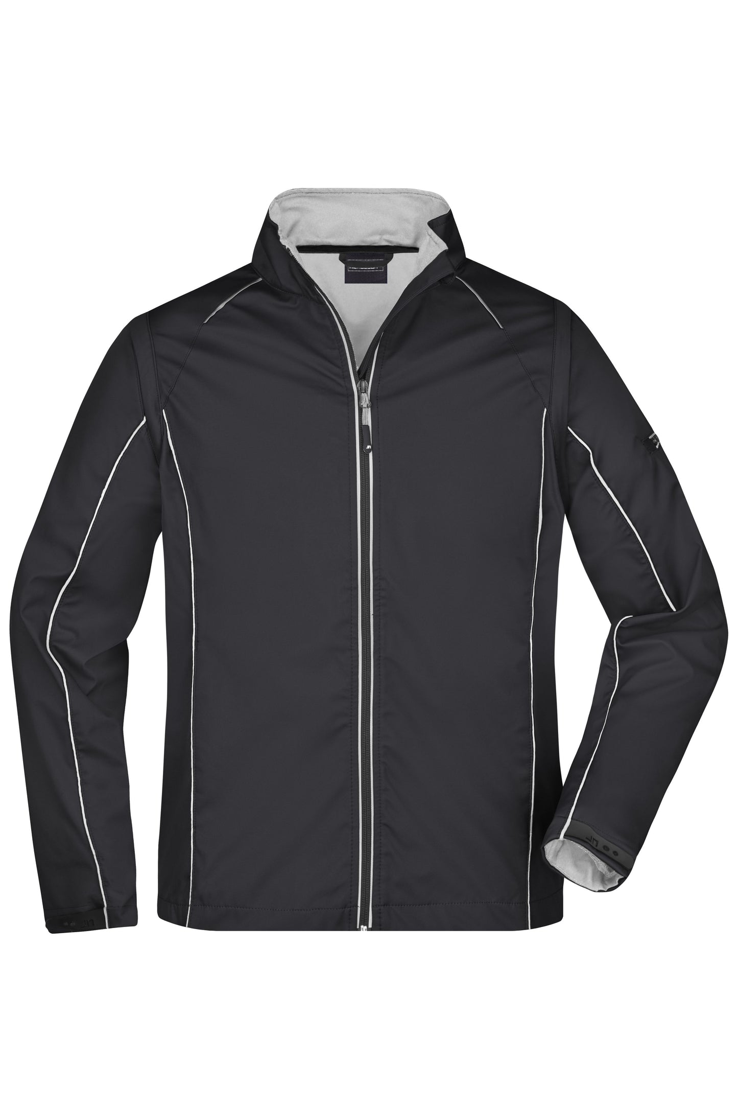 JN1122 - Men's Zip-Off Softshell Jacket in black/silver Größe S von Daiber
