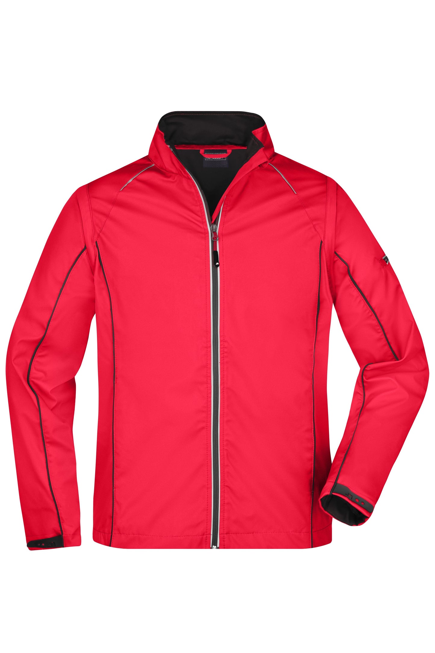 JN1122 - Men's Zip-Off Softshell Jacket in red/black Größe S von Daiber