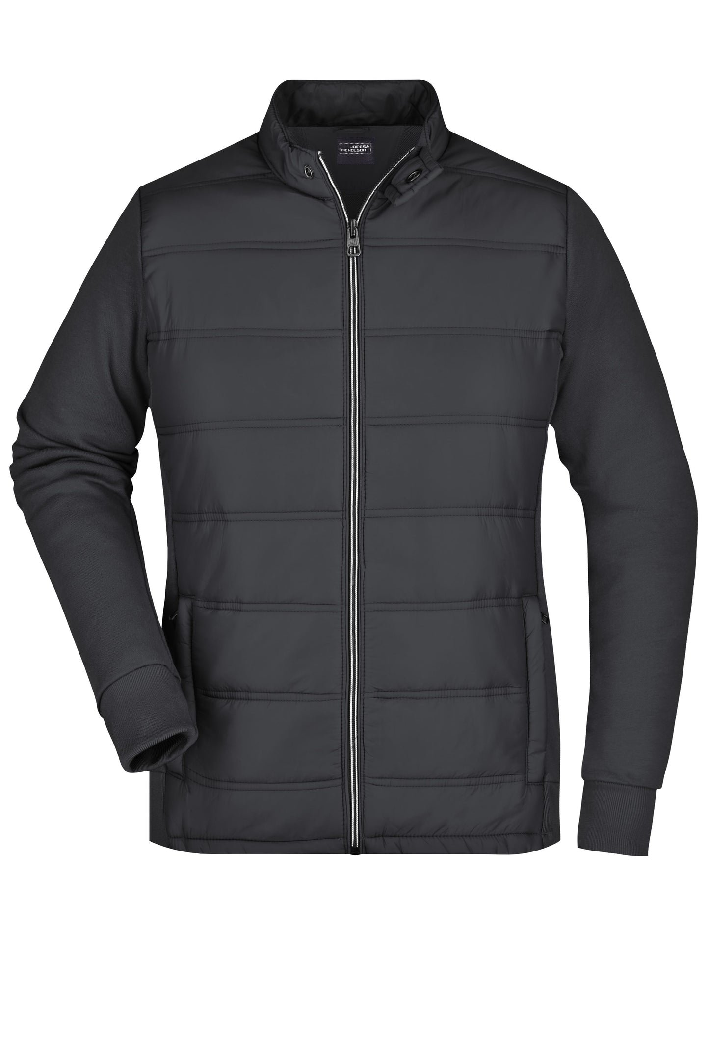 JN1123 - Ladies' Hybrid Sweat Jacket in black Größe S von Daiber