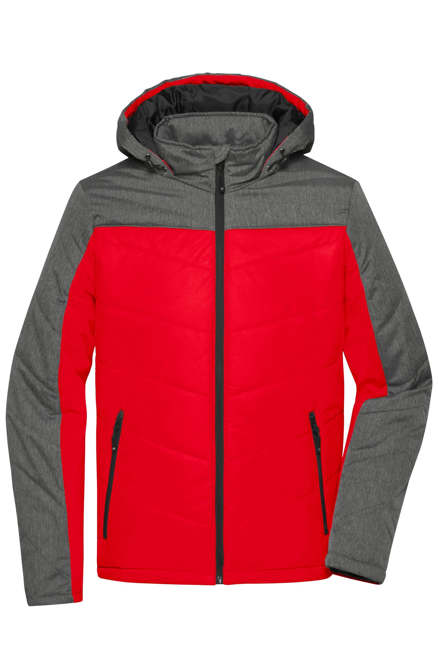 JN1134 - Men's Winter Jacket in red/anthracite-melange Größe S von Daiber