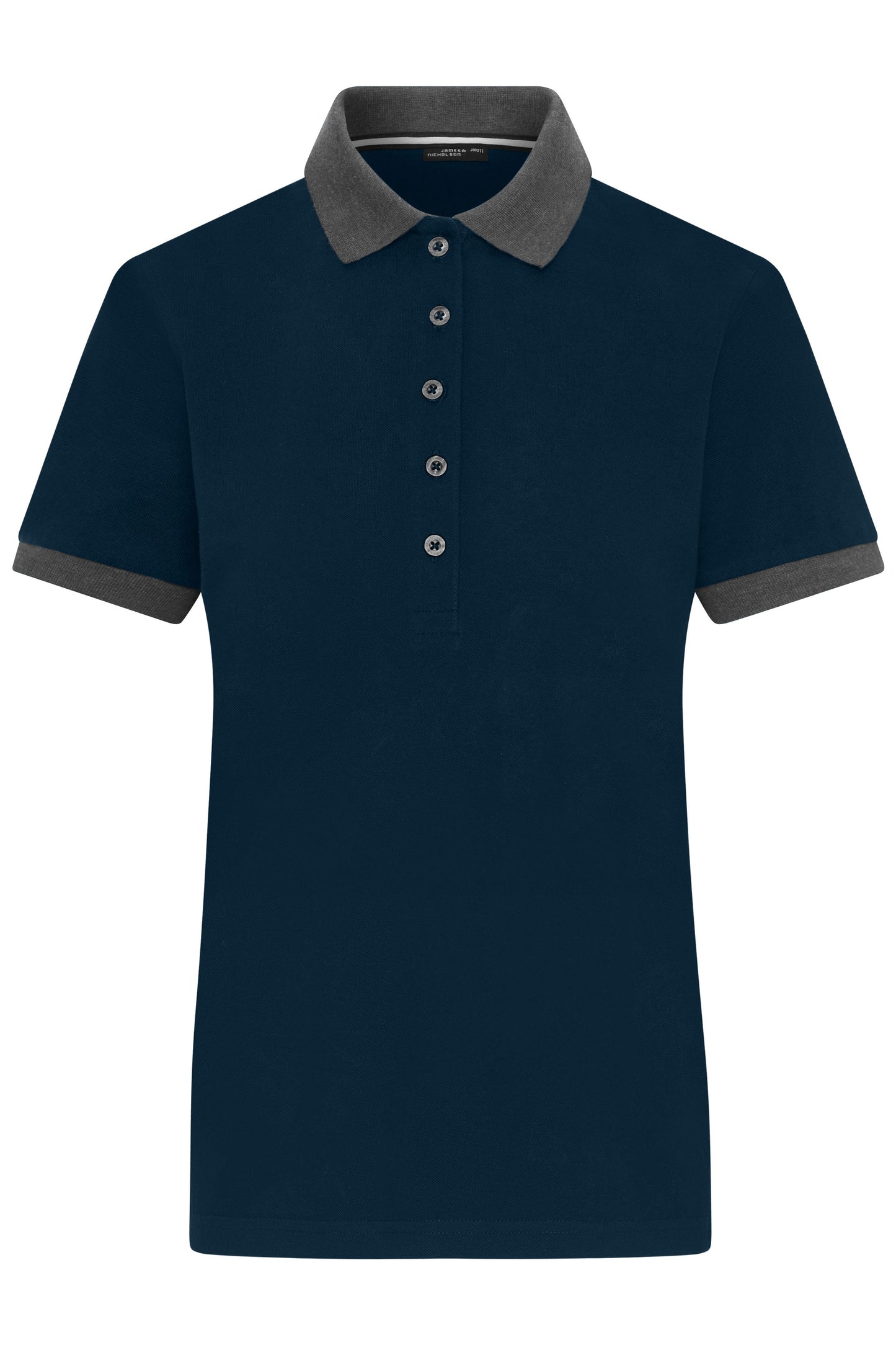 JN1303 - Ladies' Polo in navy/anthracite-melange Größe XS von Daiber