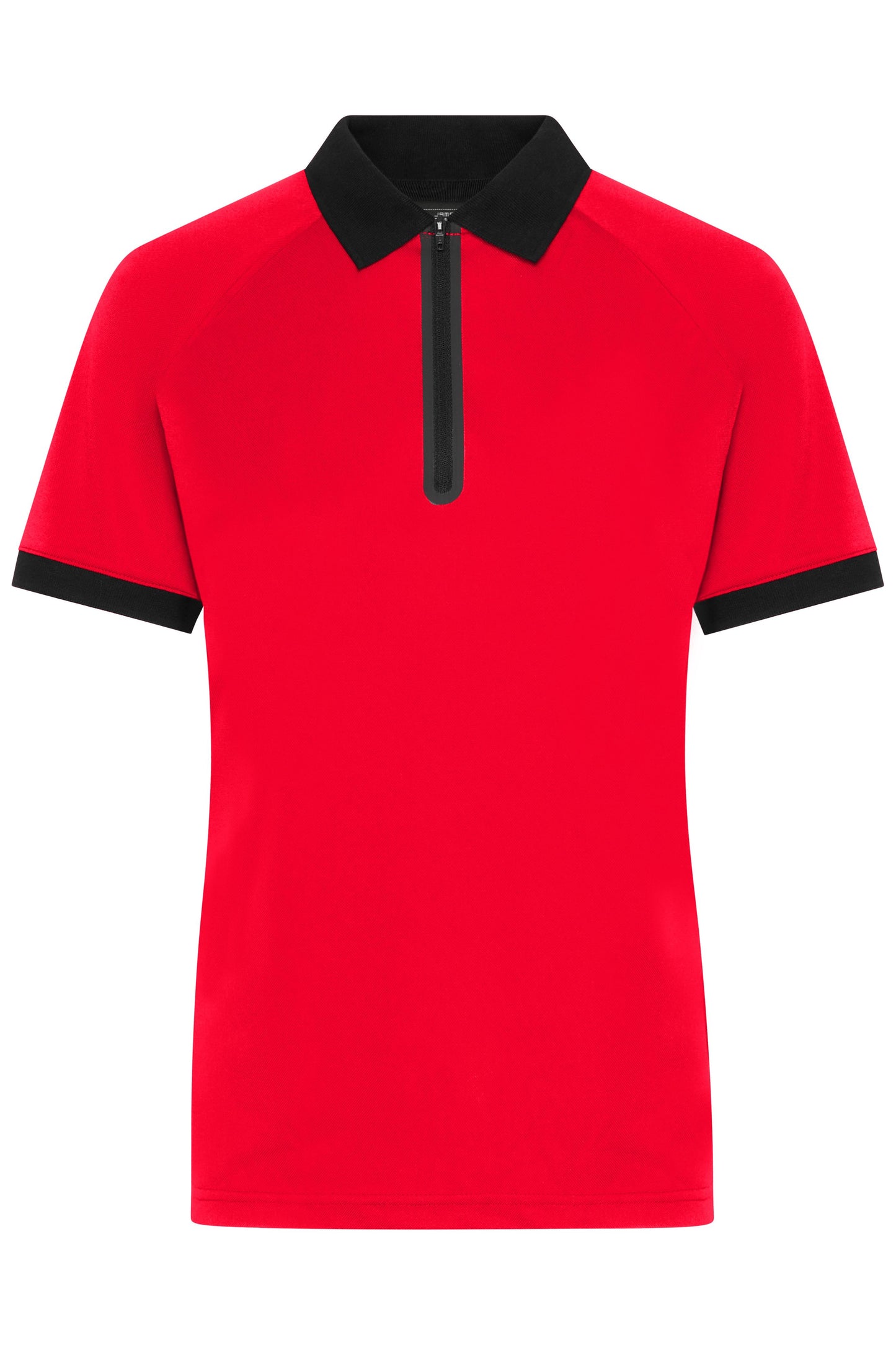 JN1307 - Ladies' Zip-Polo in light-red/black Größe XS von Daiber