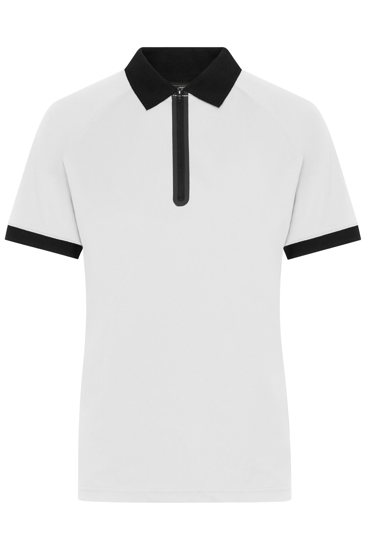 JN1307 - Ladies' Zip-Polo in white/black Größe XS von Daiber
