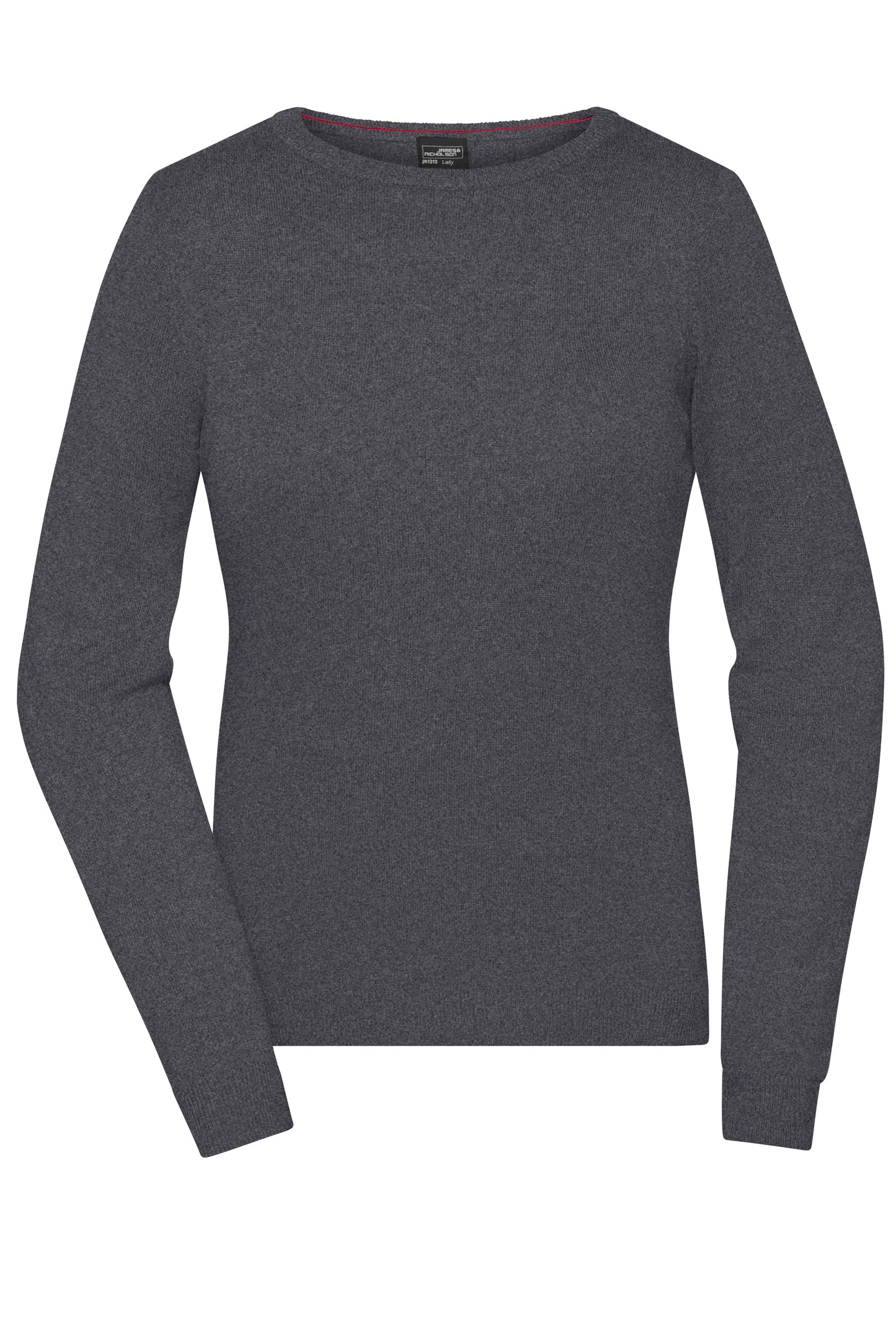 JN1313 - Ladies' Round-Neck Pullover in anthracite-melange Größe XS von Daiber