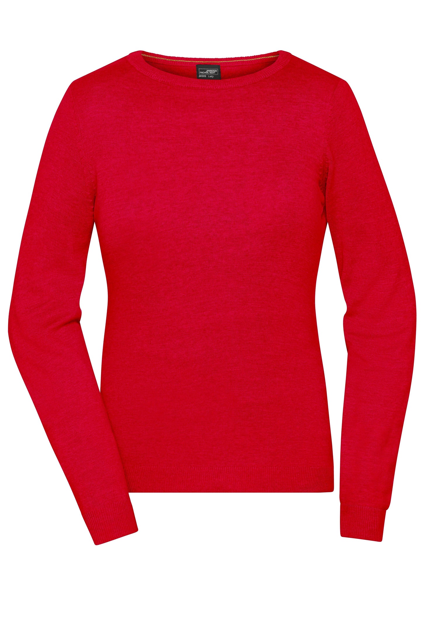 JN1313 - Ladies' Round-Neck Pullover in red Größe XS von Daiber
