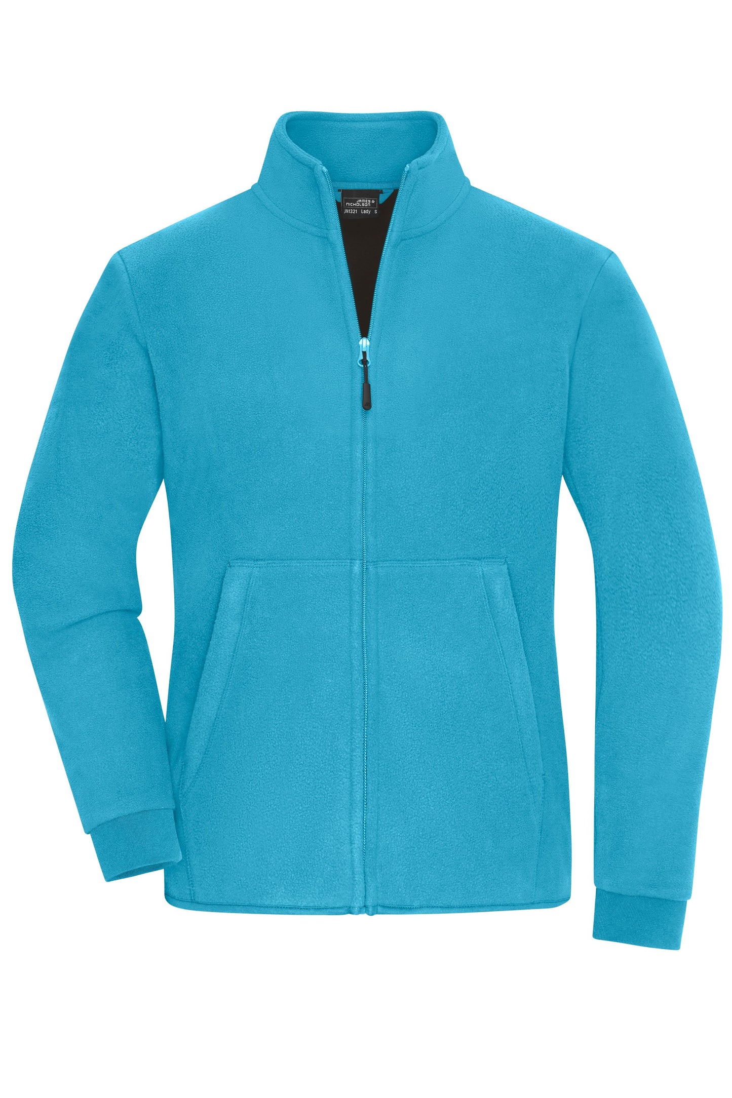 JN1321 - Ladies' Bonded Fleece Jacket in turquoise/dark-grey Größe XS von Daiber