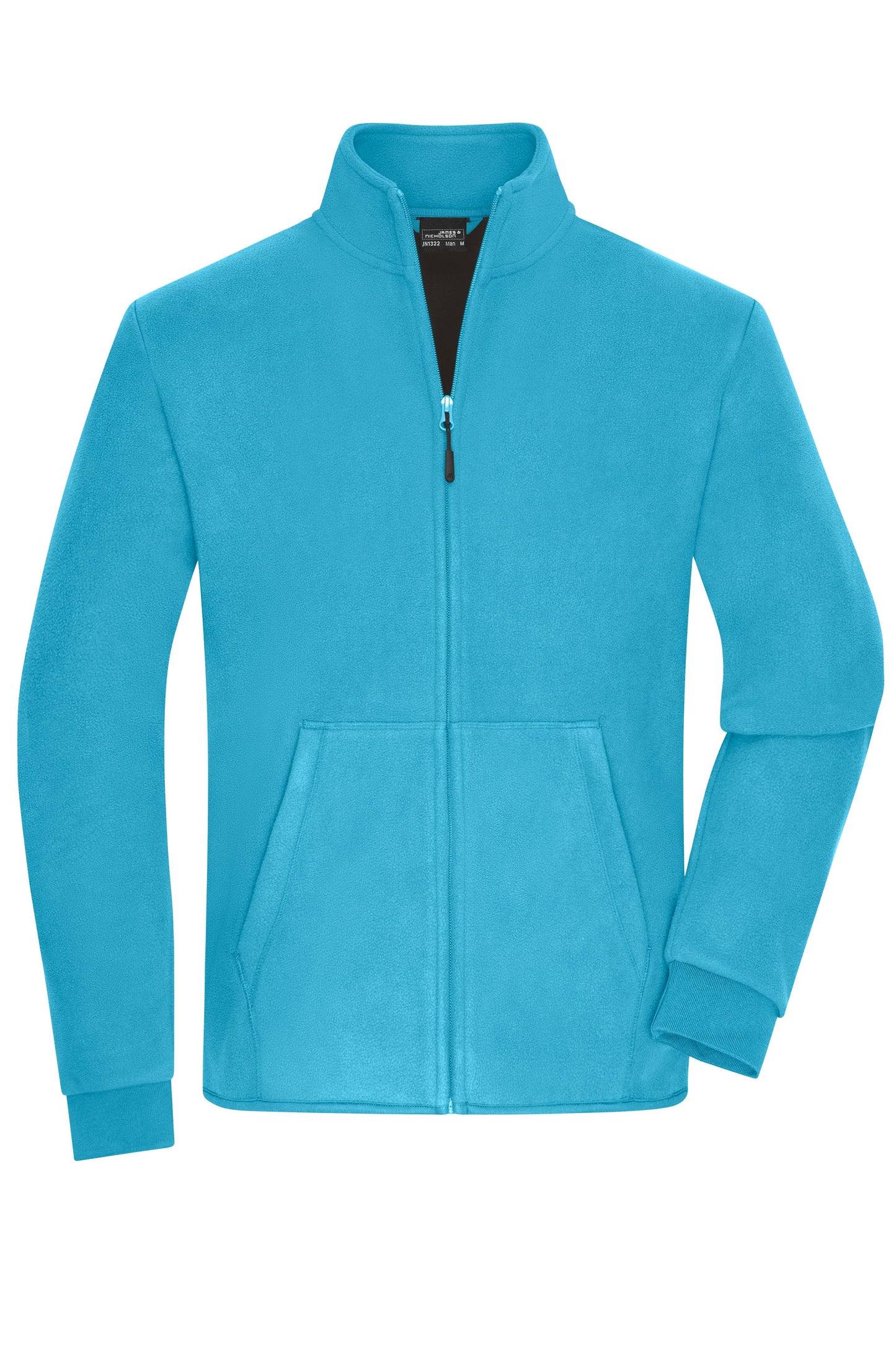 JN1322 - Men's Bonded Fleece Jacket in turquoise/dark-grey Größe S von Daiber