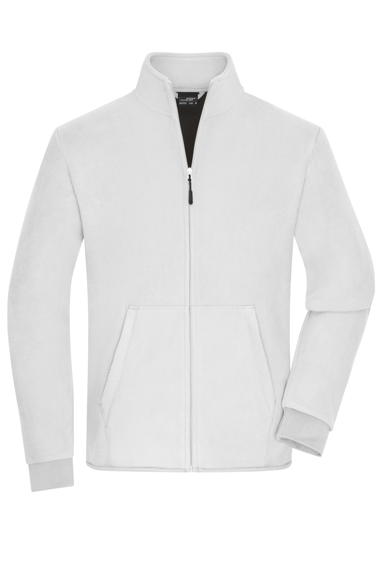 JN1322 - Men's Bonded Fleece Jacket in white/dark-grey Größe S von Daiber