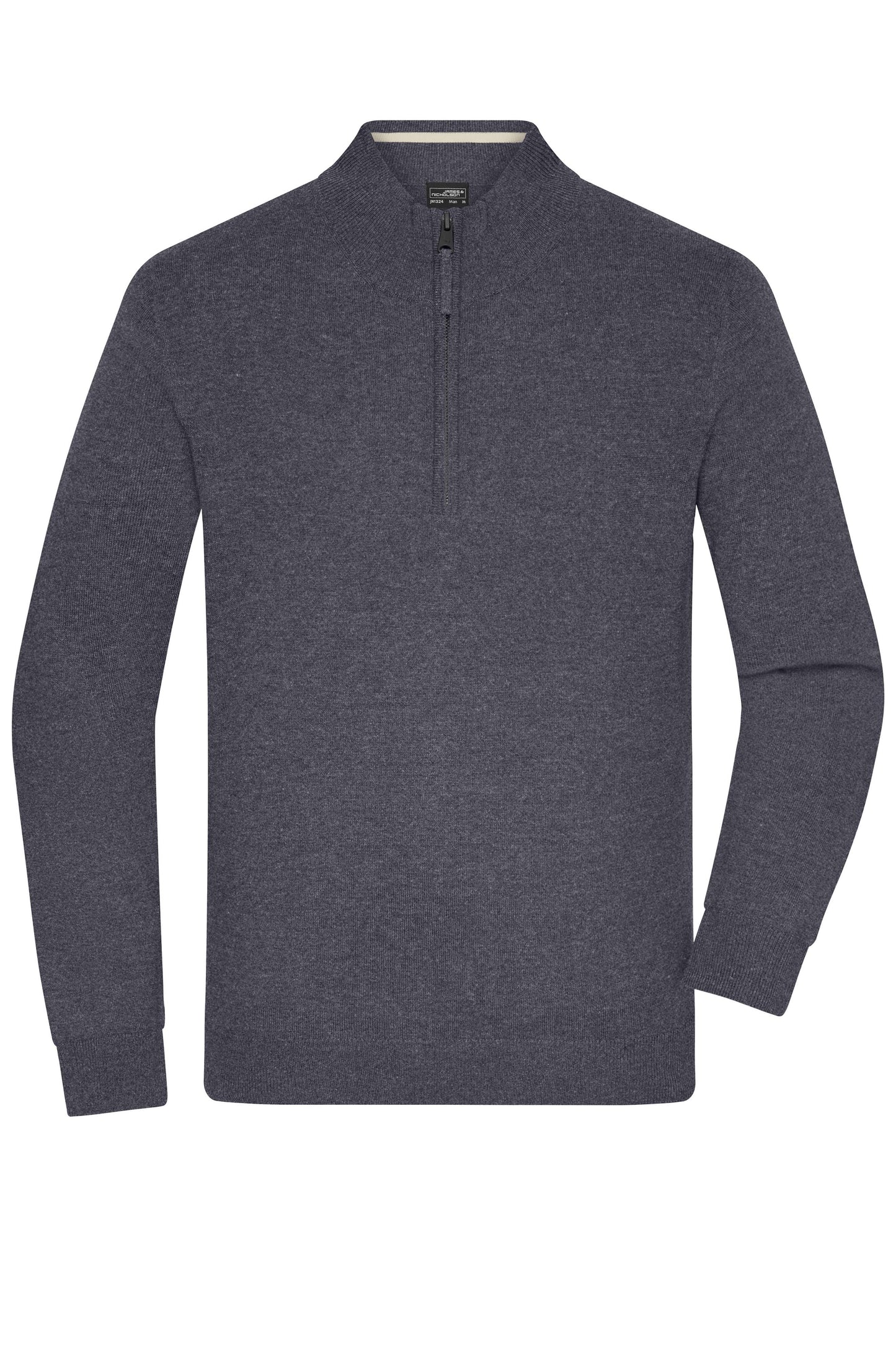 JN1324 - Men's Half-Zip Troyer in anthracite-melange Größe S von Daiber