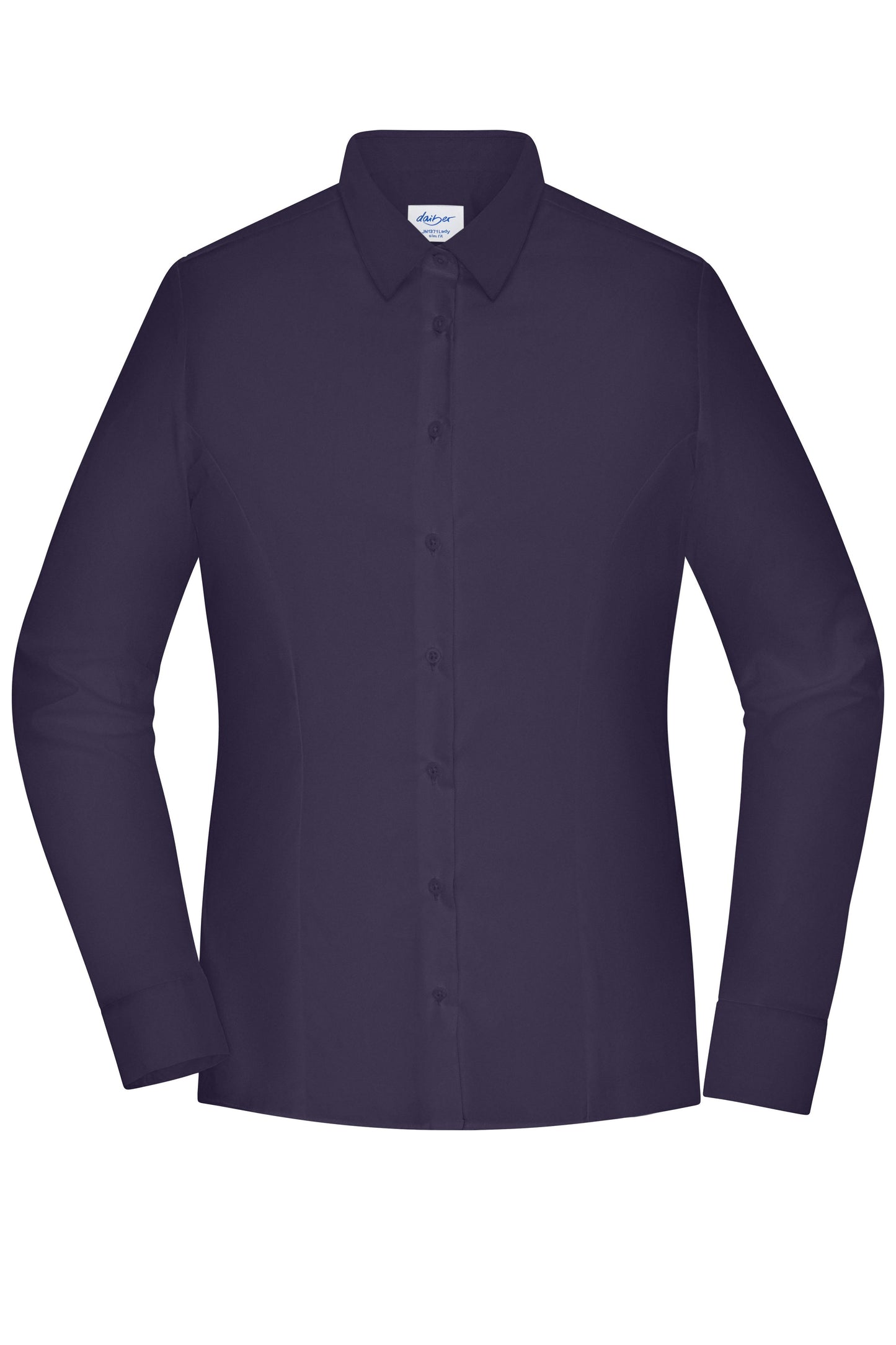 JN1371 - Ladies' Shirt - SLIM FIT - in deep-purple Größe XS von Daiber