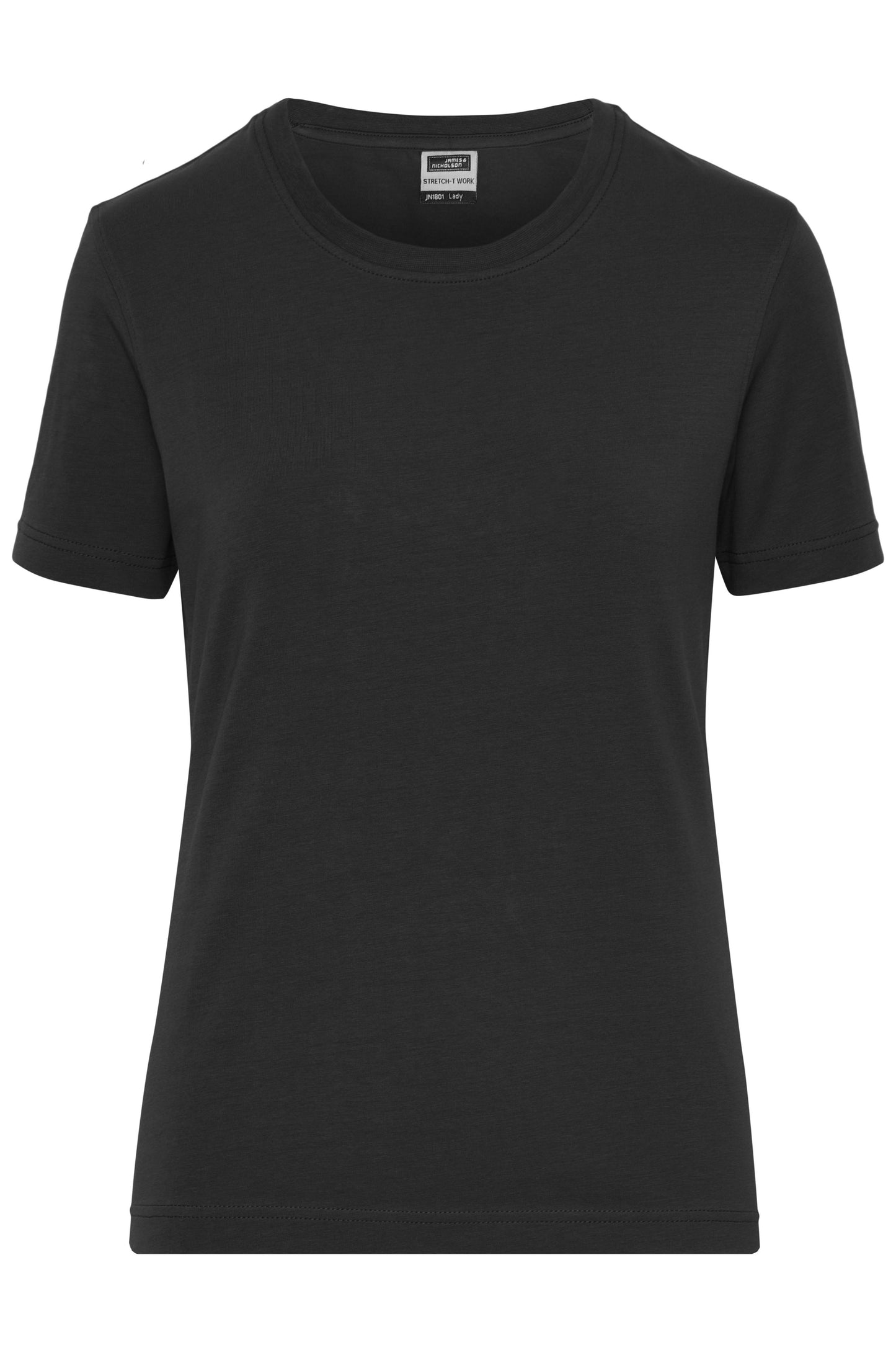 JN1801 - Ladies' BIO Stretch-T Work - SOLID - in black Größe XS von Daiber