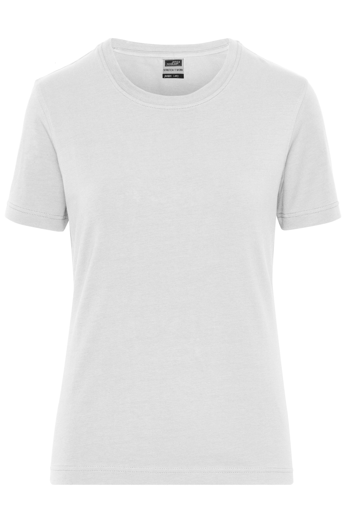 JN1801 - Ladies' BIO Stretch-T Work - SOLID - in white Größe XS von Daiber
