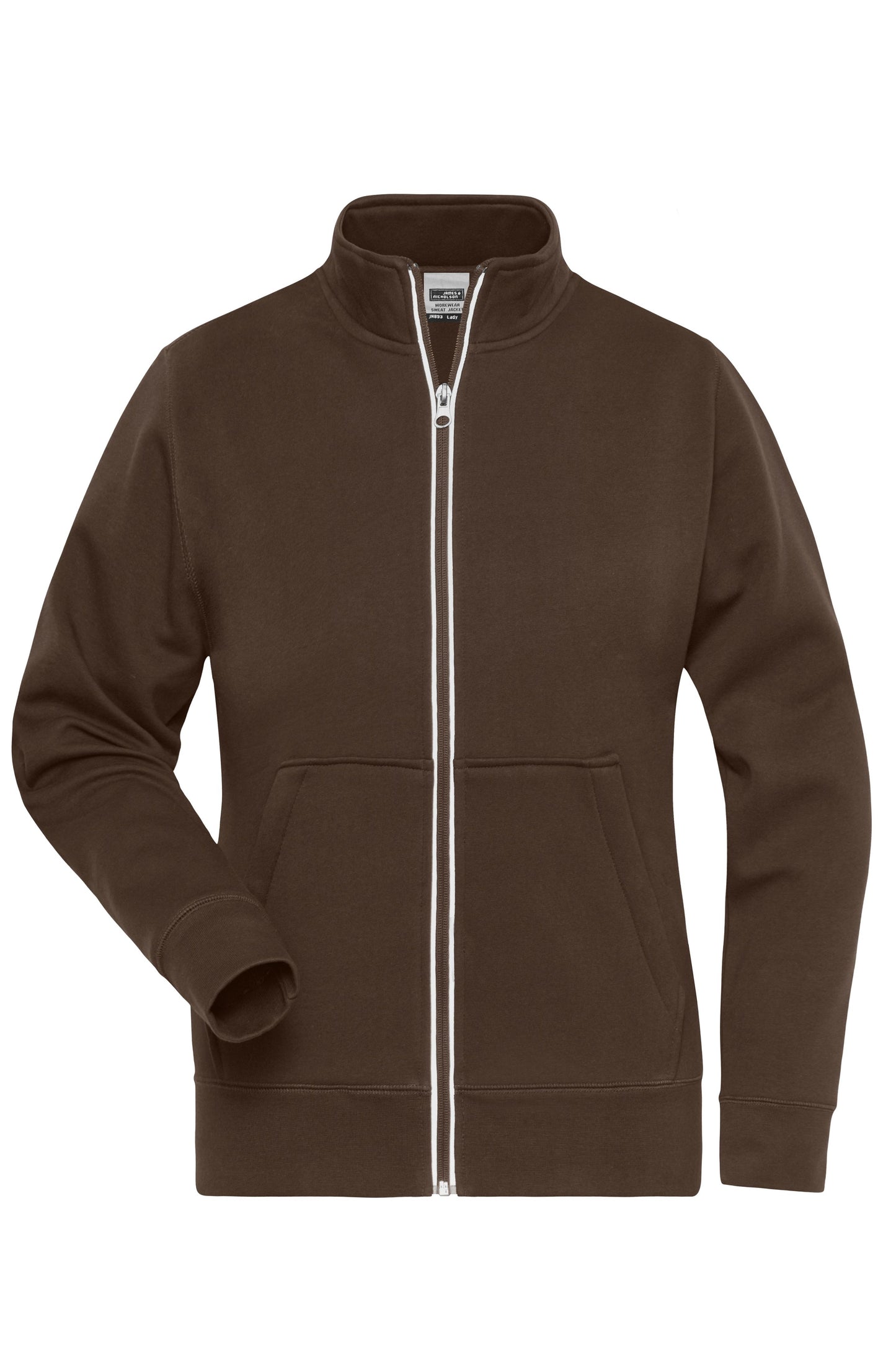 JN1809 - Ladies' Doubleface Work Jacket - SOLID - in brown Größe XS von Daiber