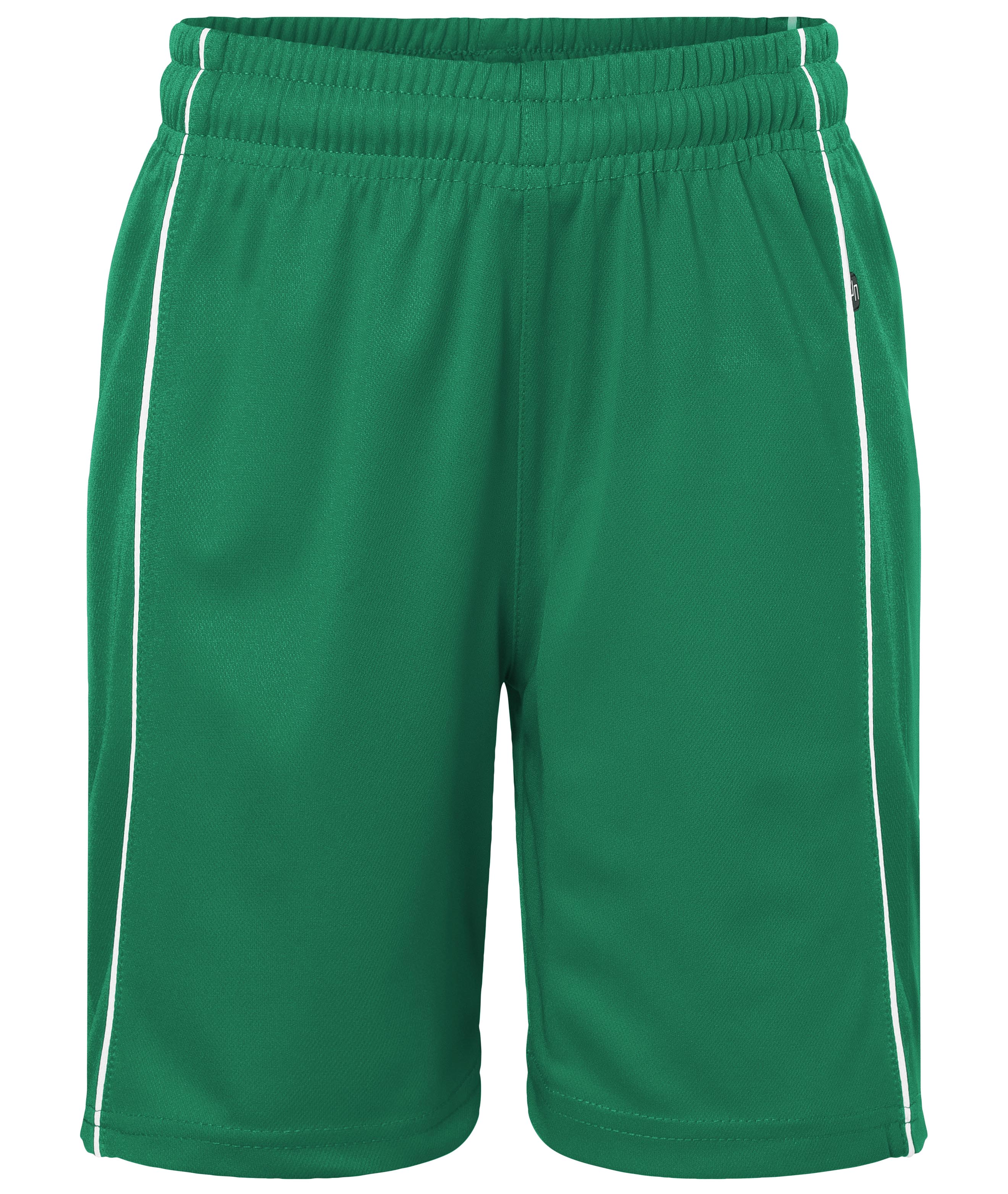 JN387K - Basic Team Shorts Junior in green/white Größe XS von Daiber