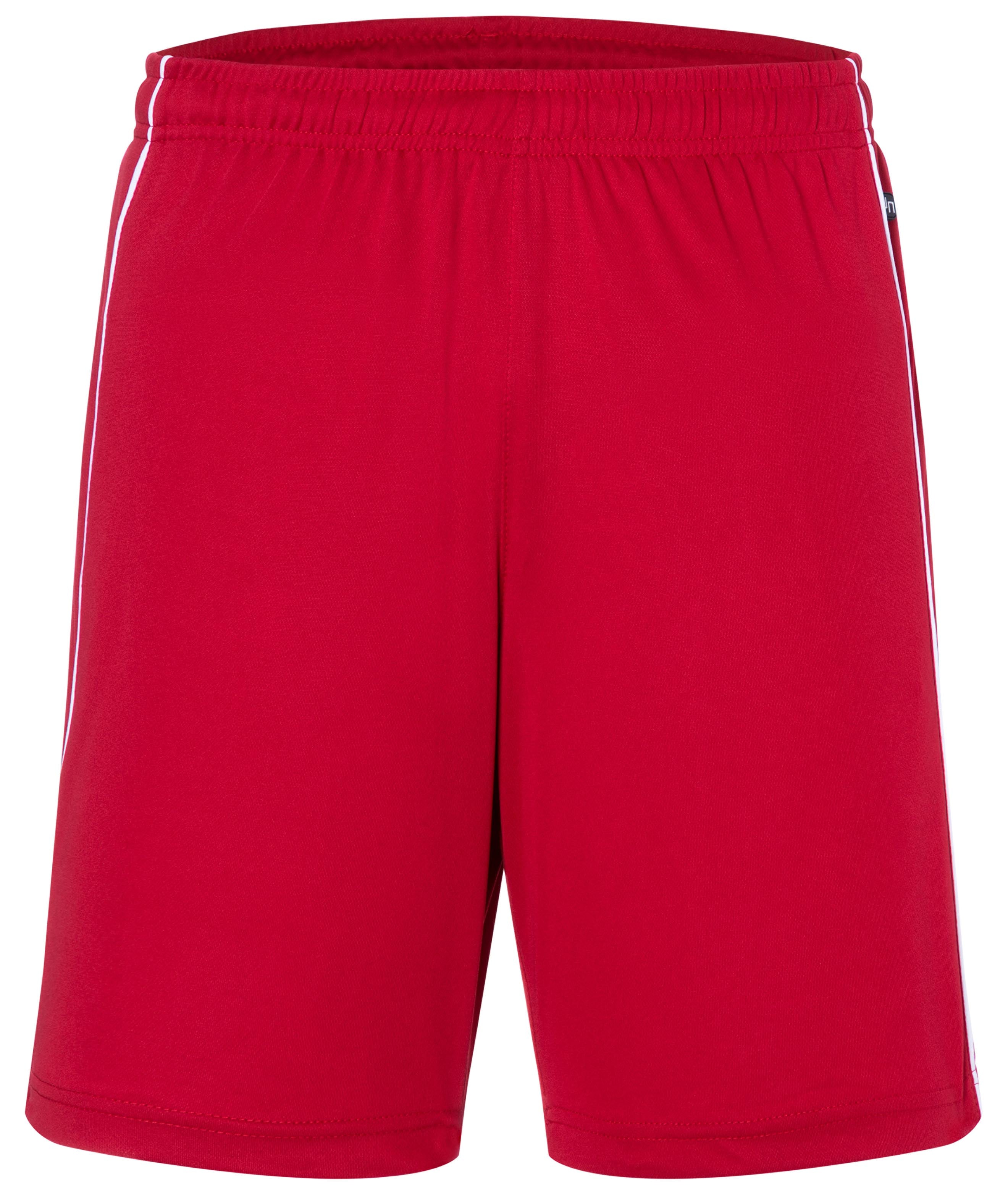 JN387 - Basic Team Shorts in red/white Größe S von Daiber