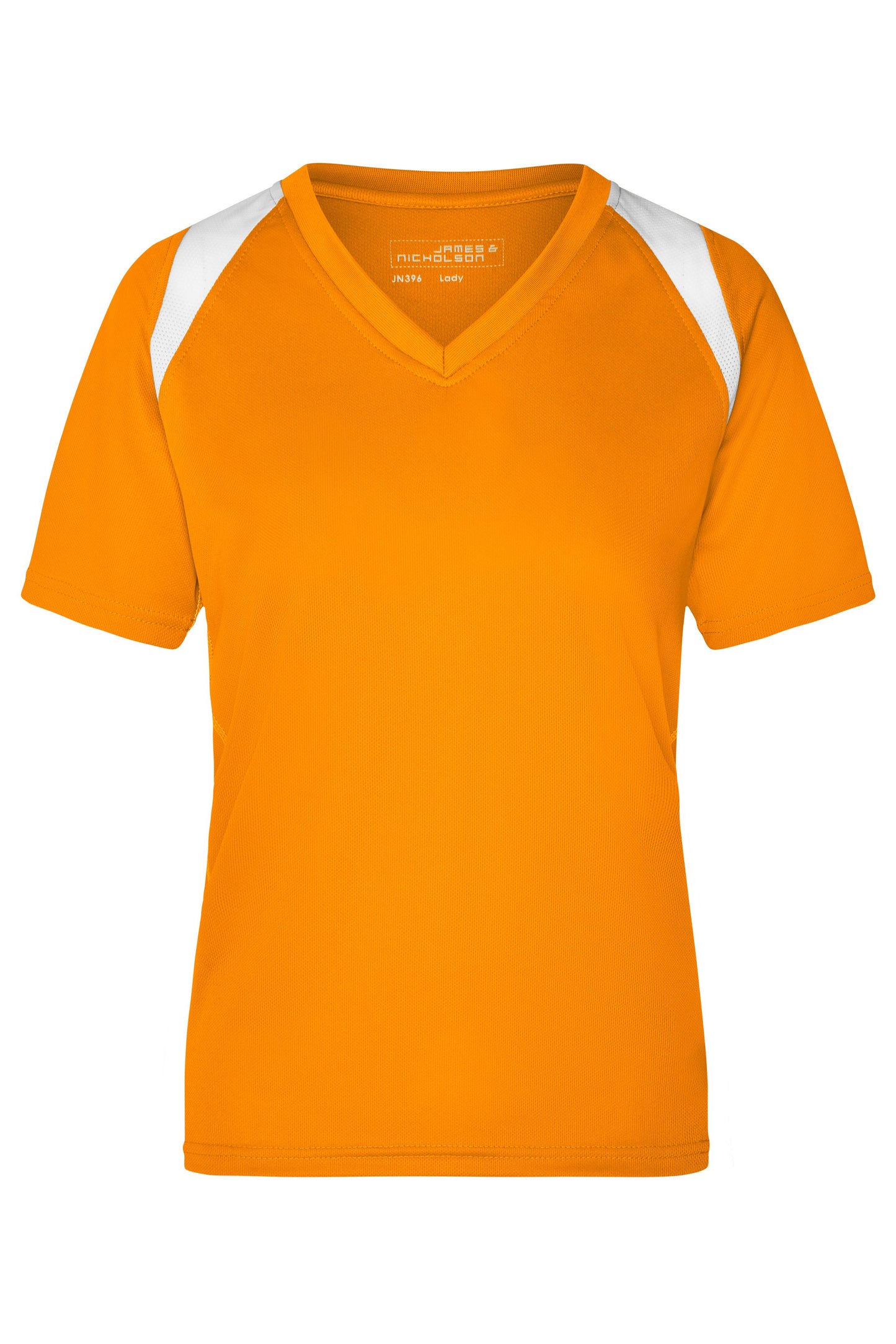 JN396 - Ladies' Running-T in orange/white Größe S von Daiber