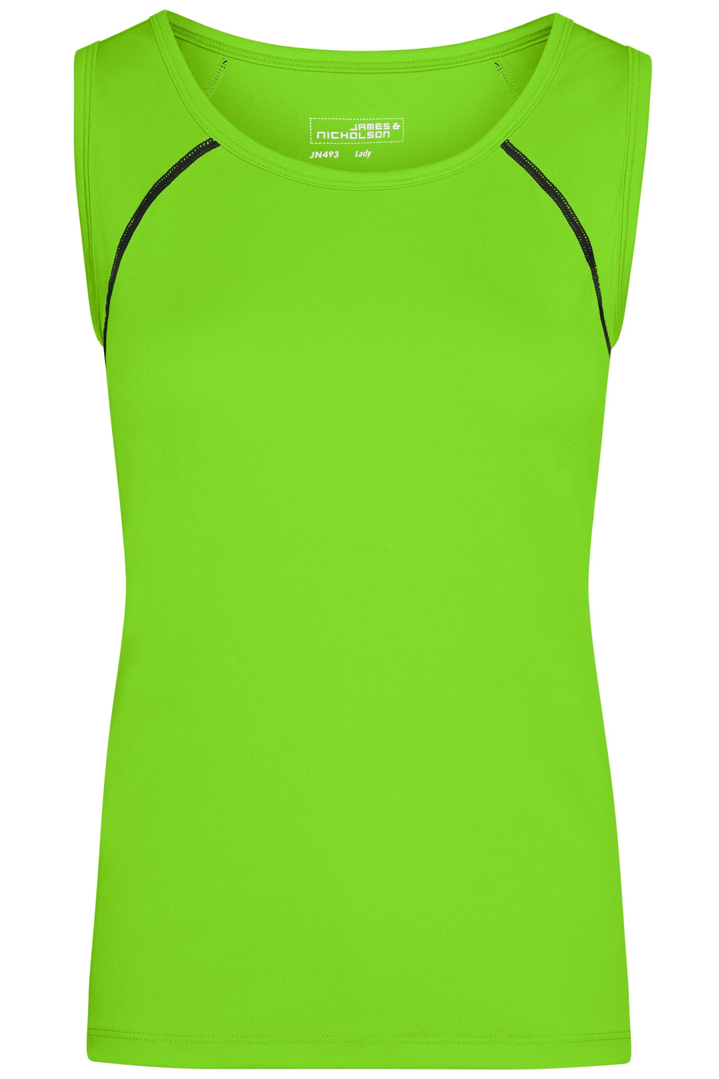 JN493 - Ladies' Sports Tanktop in bright-green/black Größe XS von Daiber