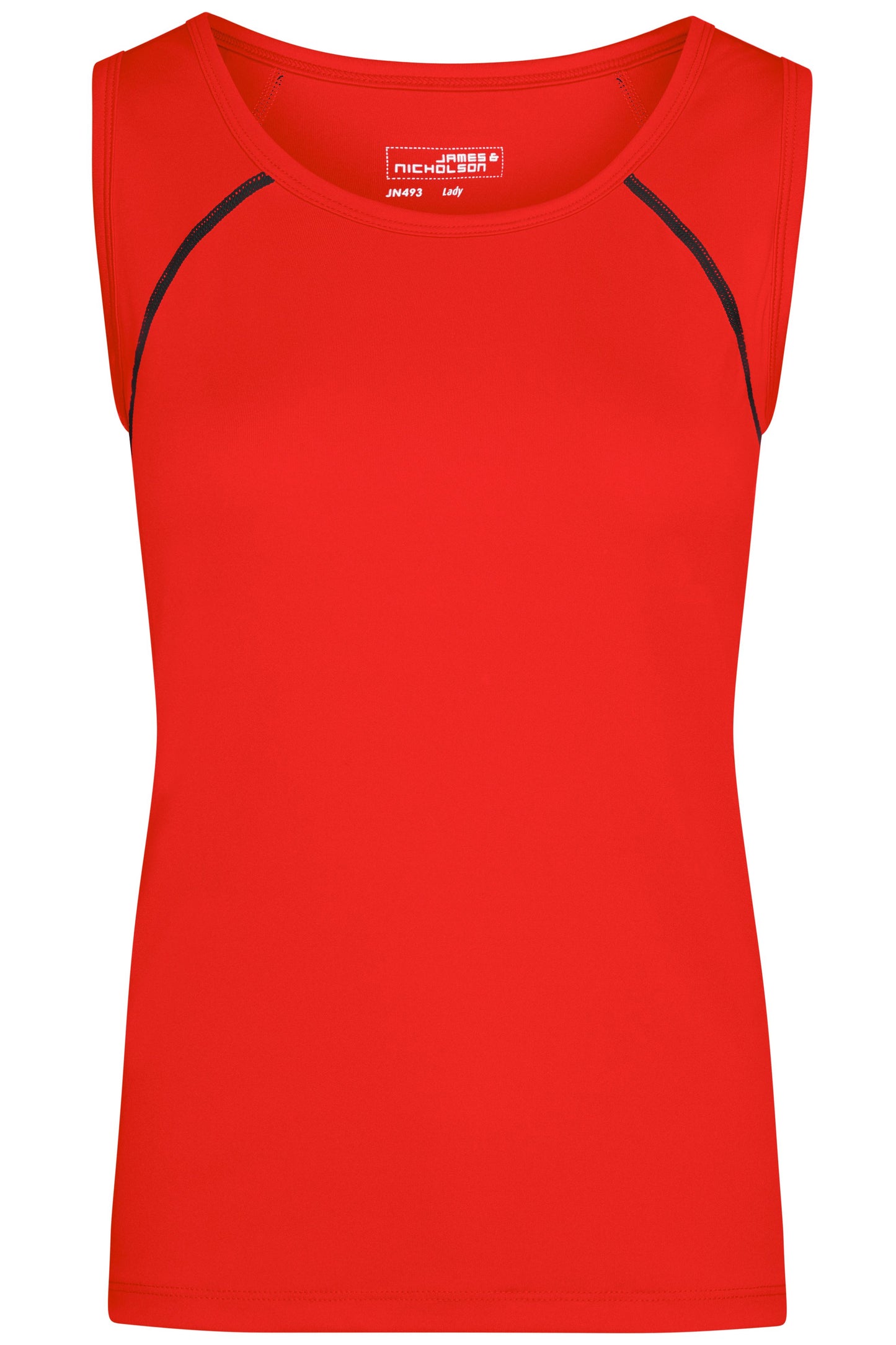 JN493 - Ladies' Sports Tanktop in bright-orange/black Größe XS von Daiber