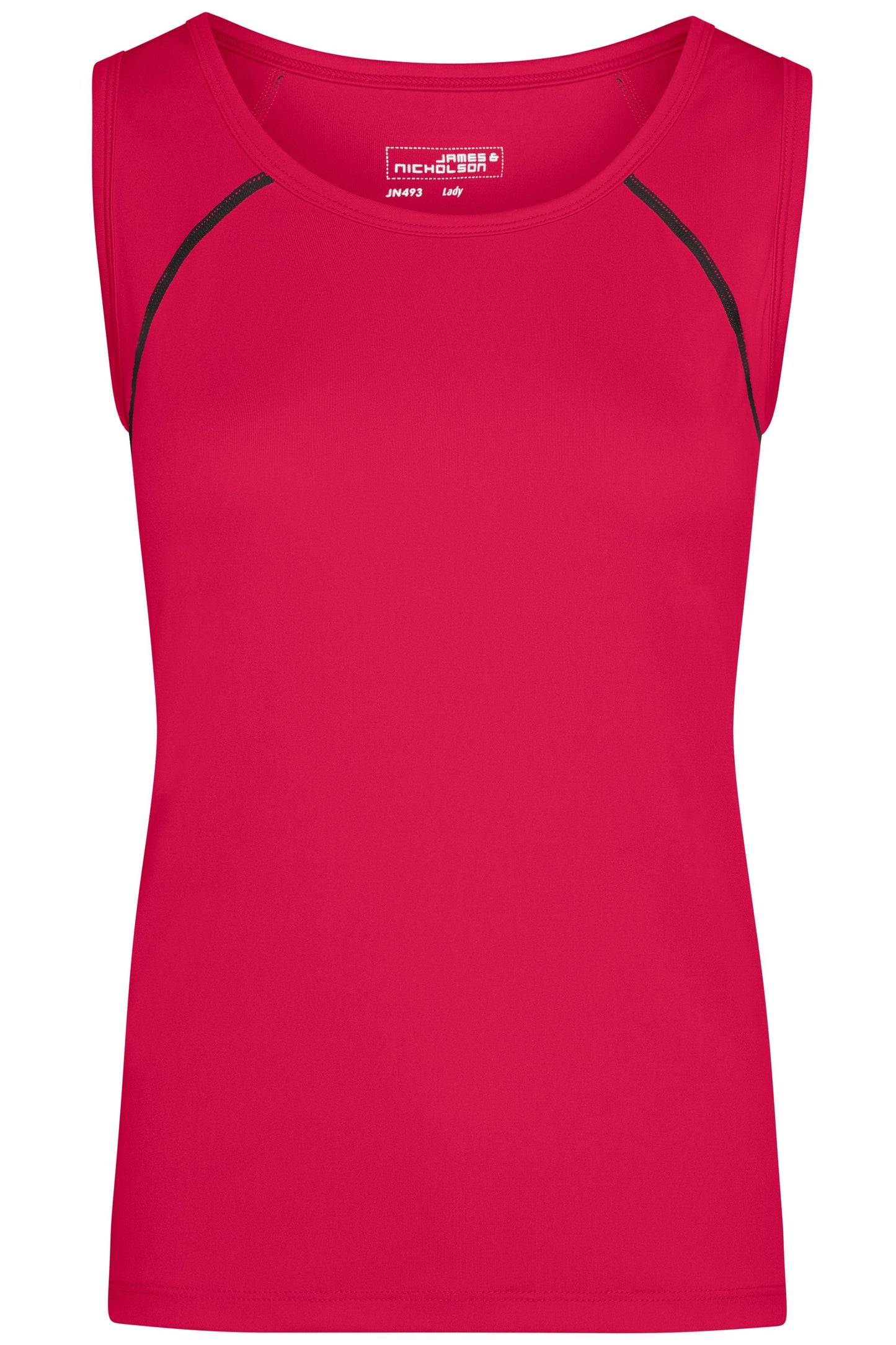 JN493 - Ladies' Sports Tanktop in bright-pink/titan Größe XS von Daiber