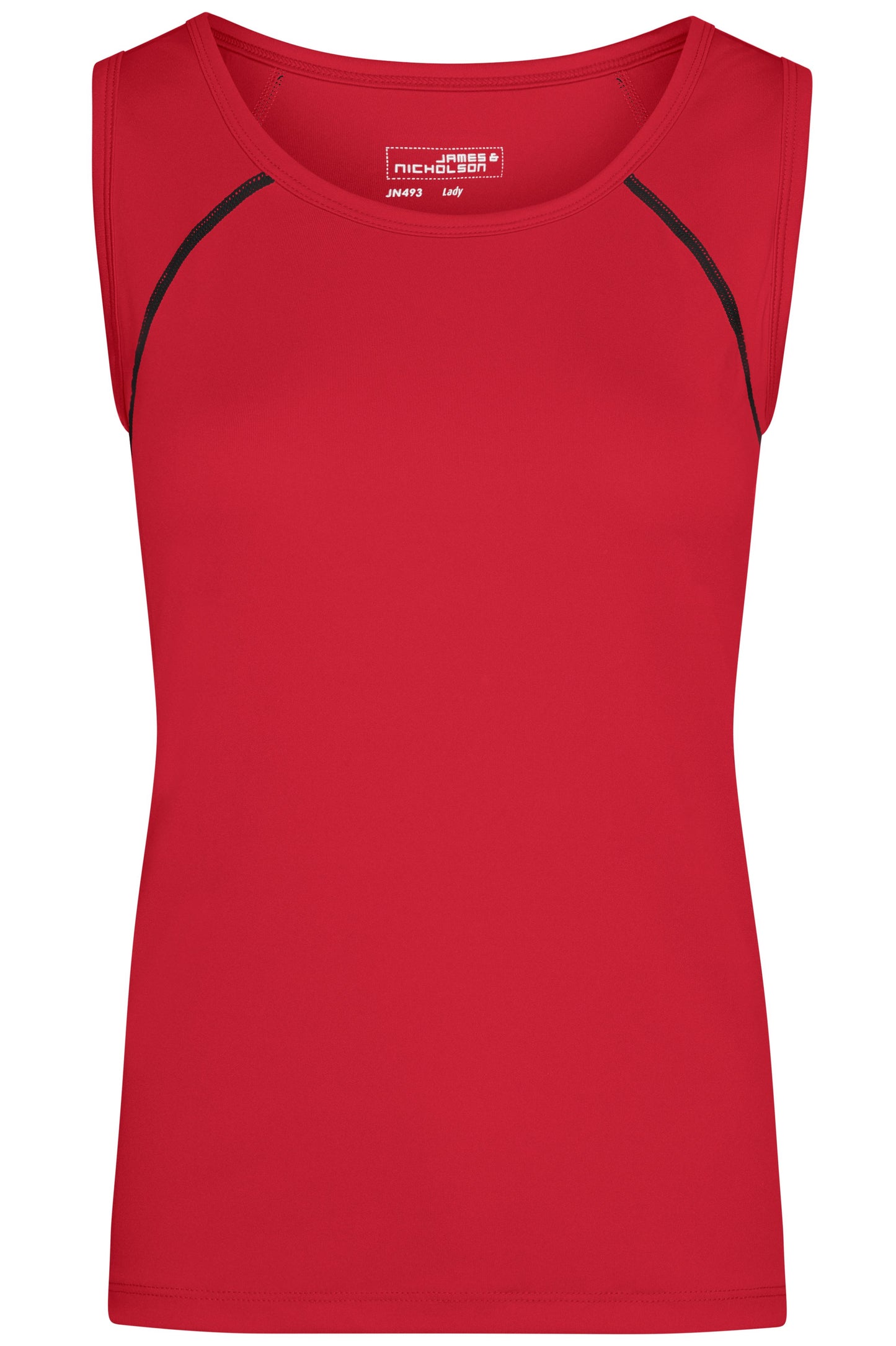 JN493 - Ladies' Sports Tanktop in red/black Größe XS von Daiber