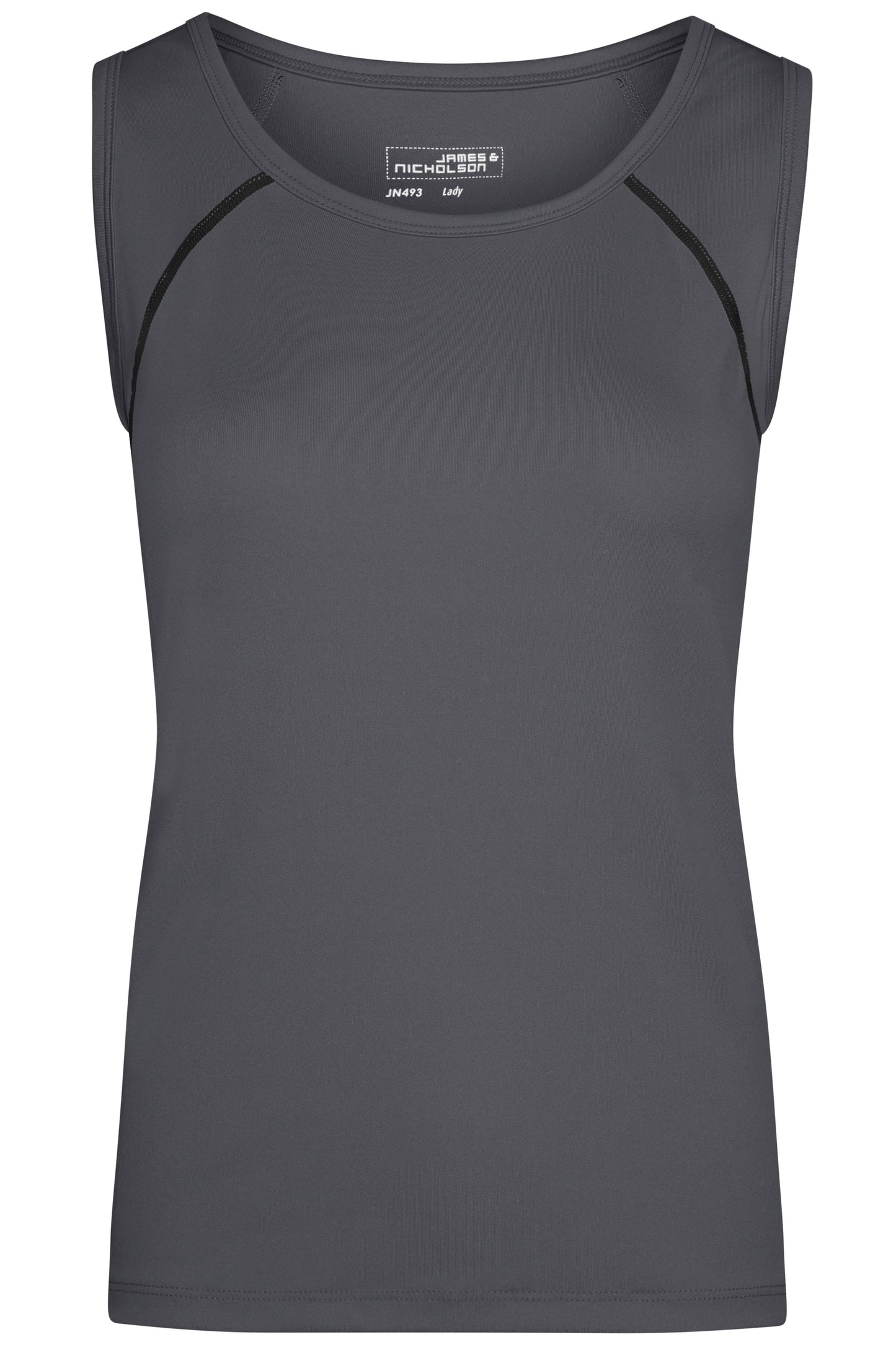 JN493 - Ladies' Sports Tanktop in titan/black Größe XS von Daiber