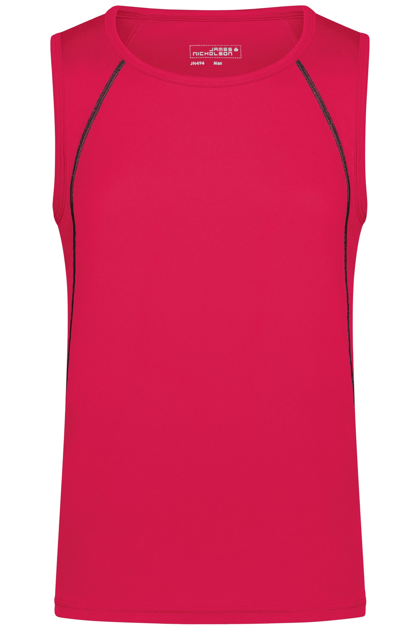 JN494 - Men's Sports Tanktop in bright-pink/titan Größe S von Daiber